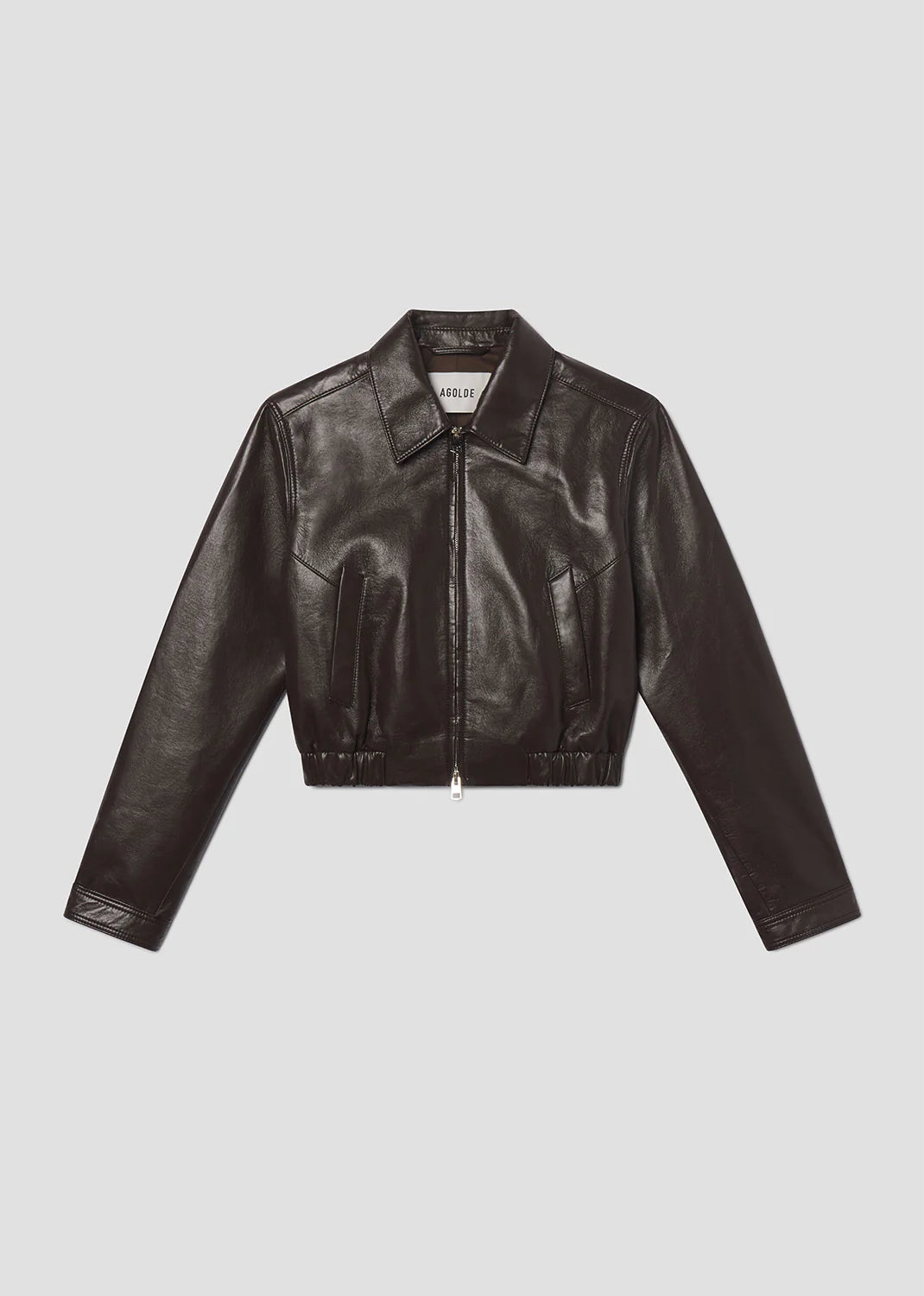 ESSIE CROPPED JACKET - CHOCOLATE