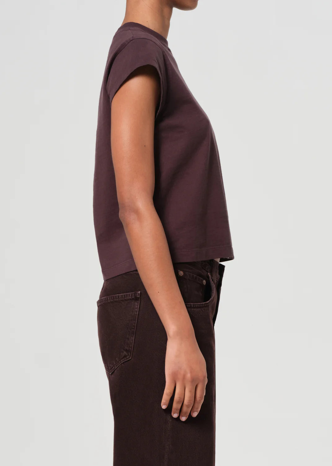 BRYCE CAP SLEEVE - ROOT BROWN