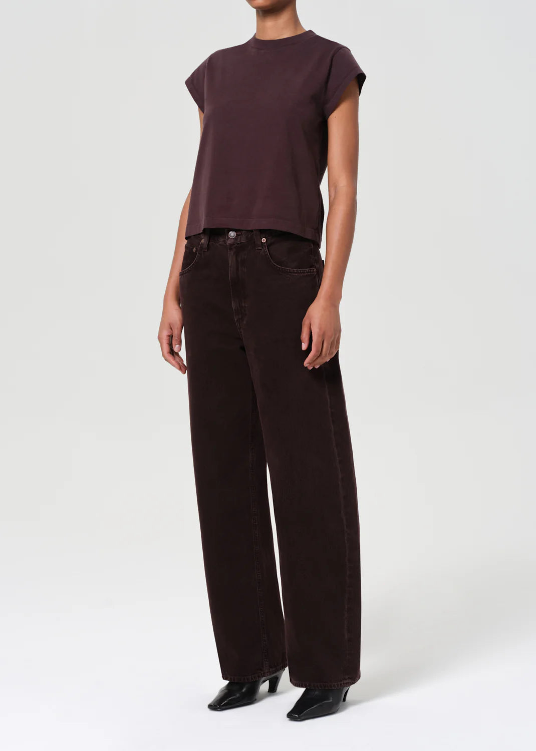 BRYCE CAP SLEEVE - ROOT BROWN