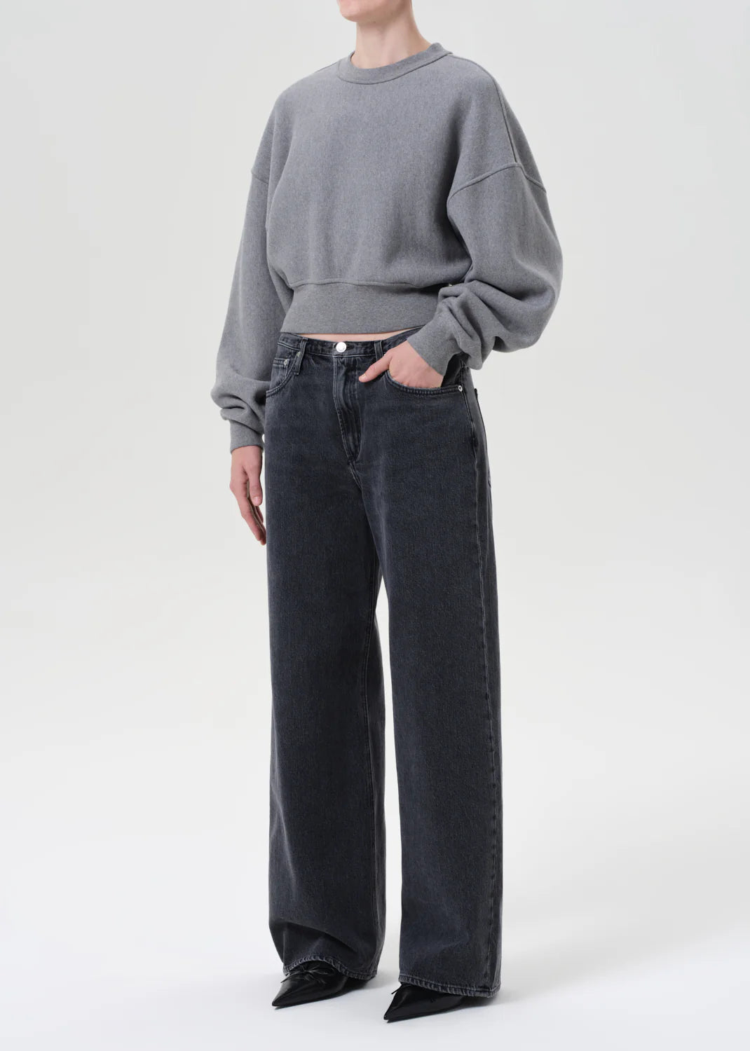 KIT SWEATSHIRT - GREY HEATHER