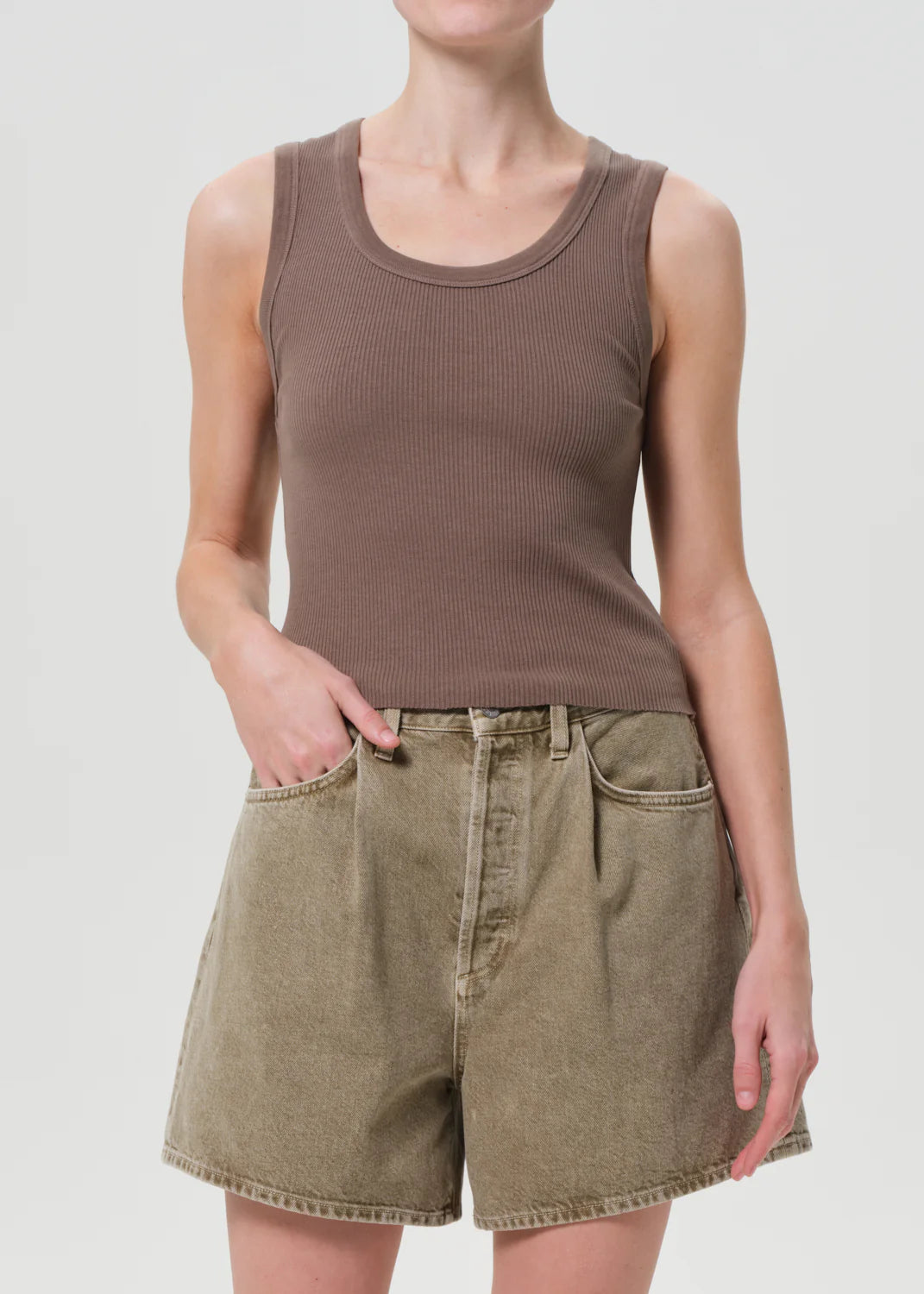 SHRUNKEN POPPY TANK - GROVE