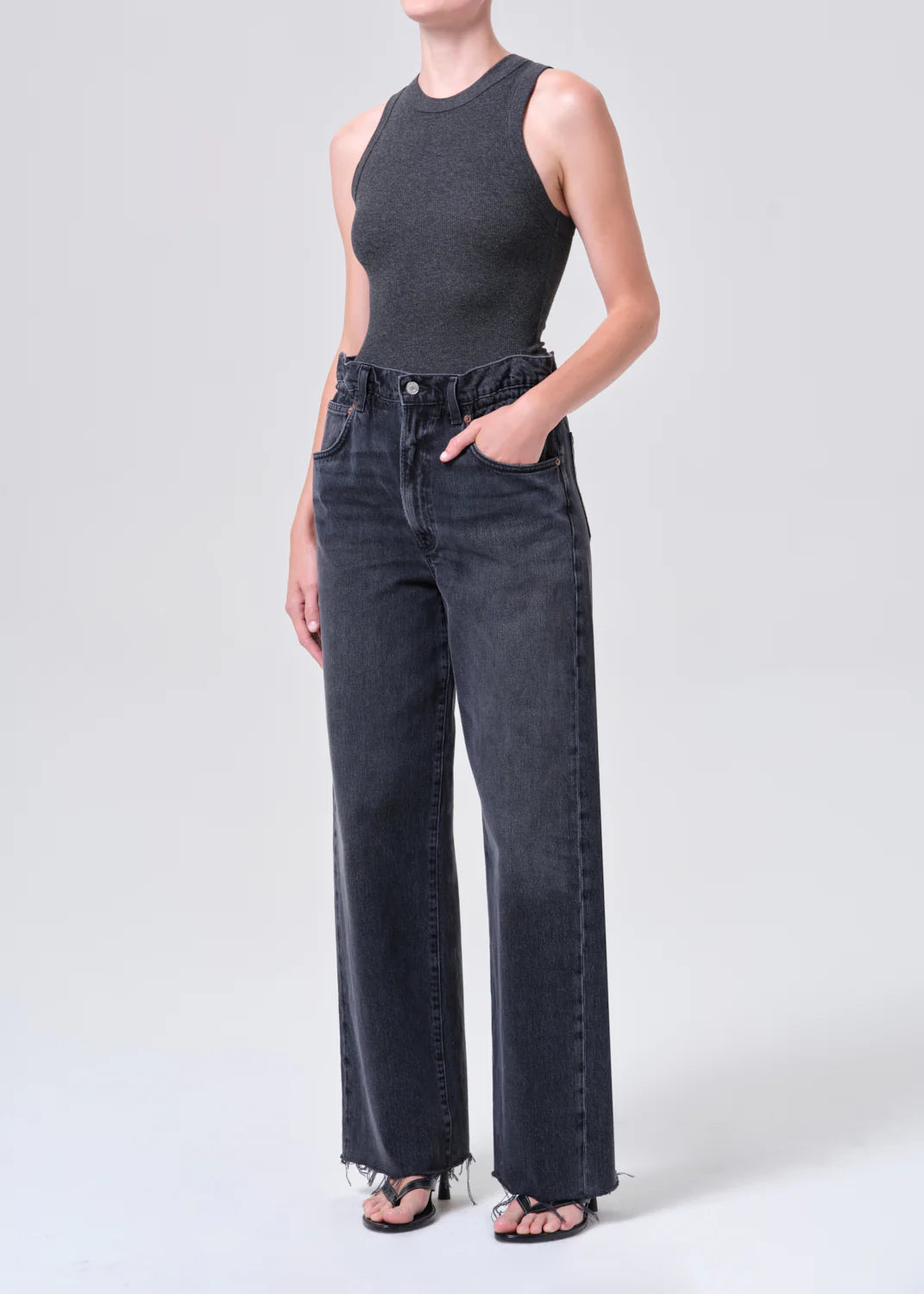 LEIGH TANK - CHARCOAL HEATHER