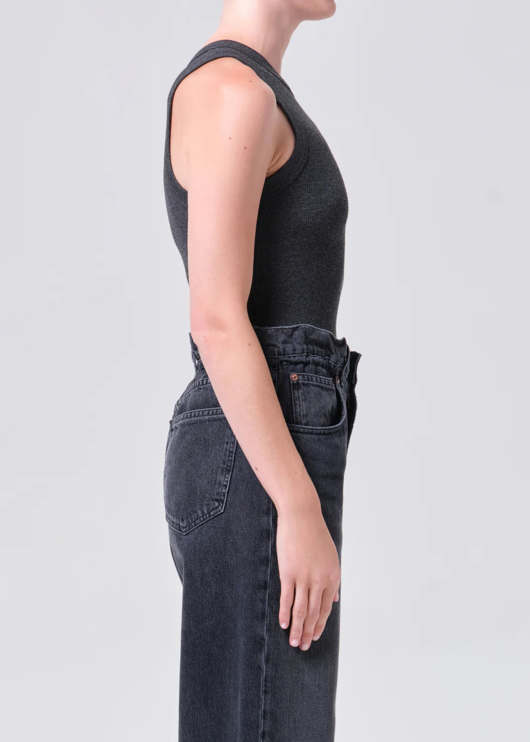 LEIGH TANK - CHARCOAL HEATHER