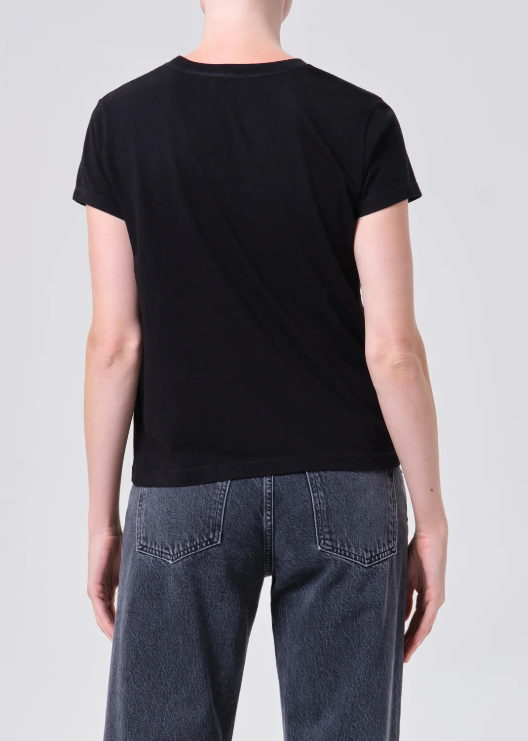 LONG LINE ADINE TEE - BLACK