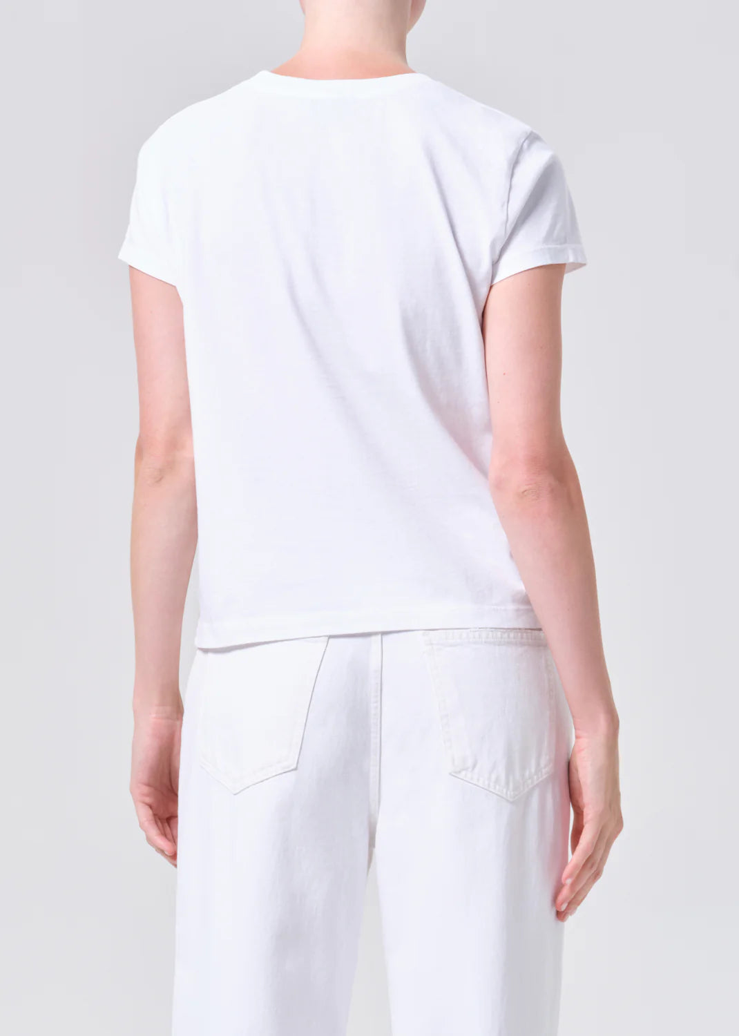 LONG LINE ADINE TEE - WHITE