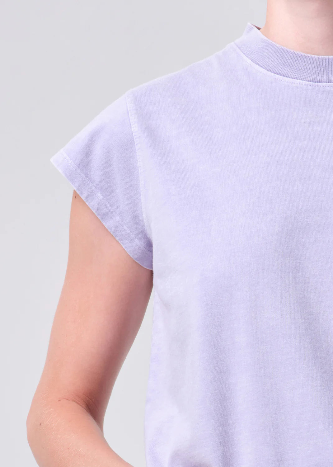 LONG LINE BRYCE CAP TEE - ACID LILAC