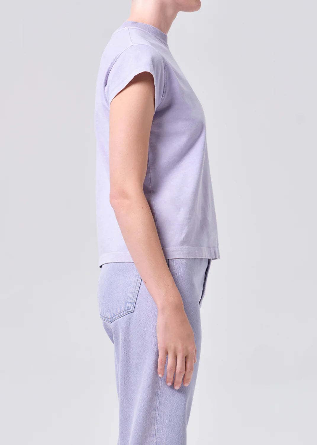 LONG LINE BRYCE CAP TEE - ACID LILAC