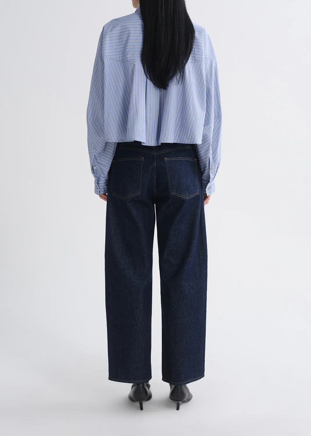 AGNES SHIRT - BLUE MEYER STRIPE