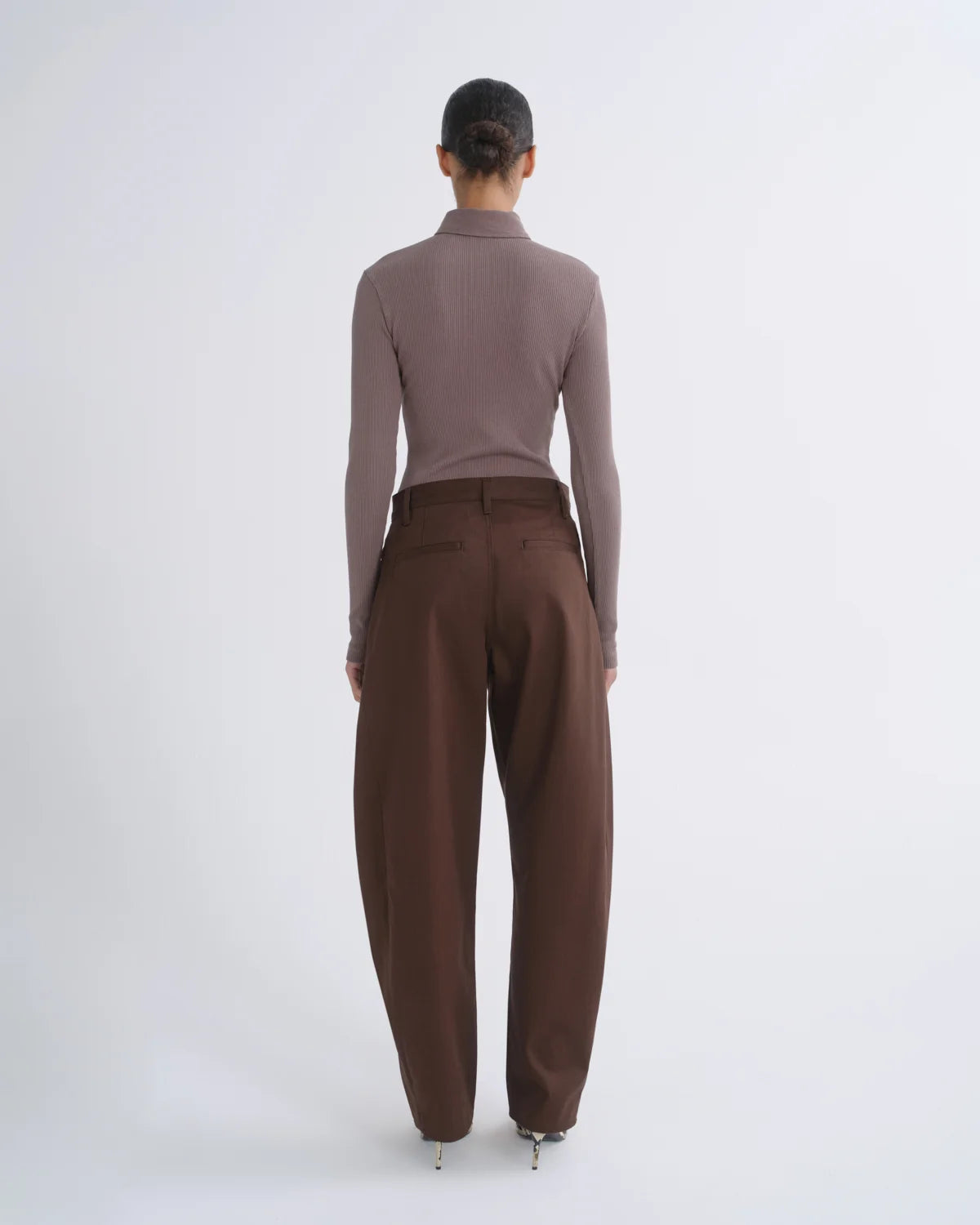 AMICA ZIP POLO - MAUVINE