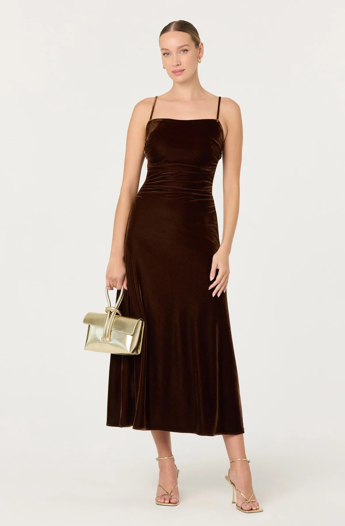 VALERY DRESS - BROWN