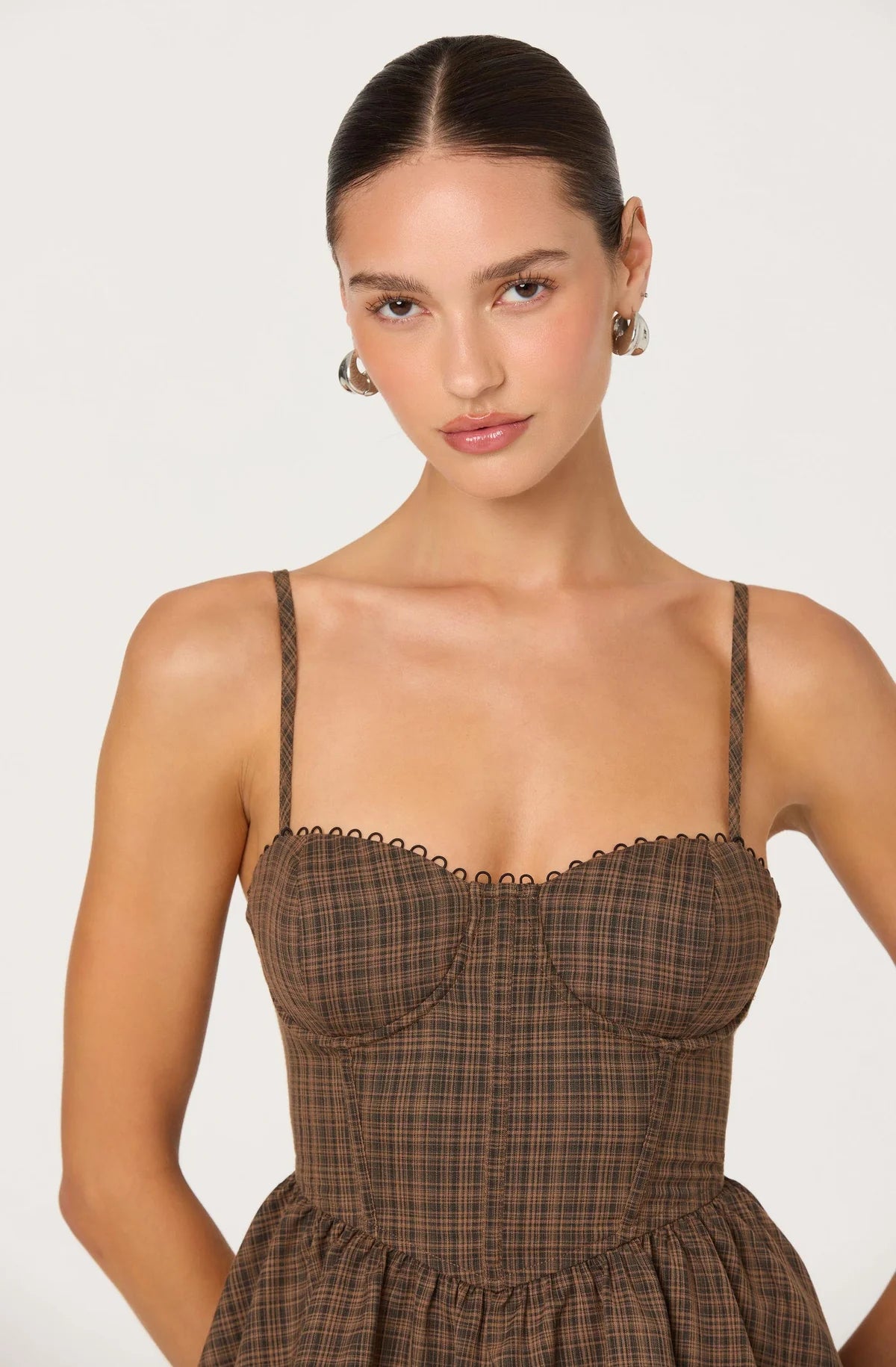 BAYLIN TOP - BLACK/BROWN
