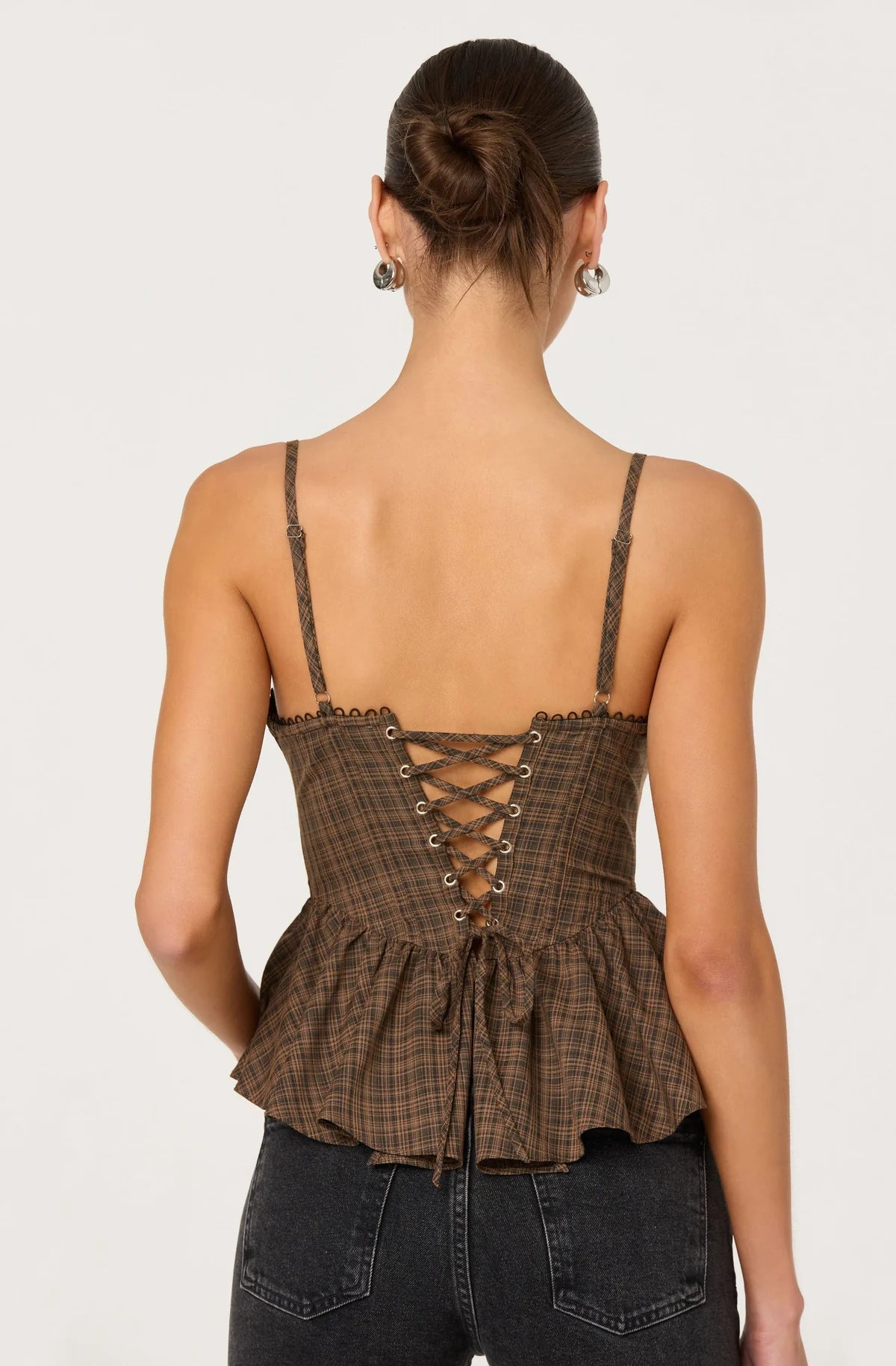 BAYLIN TOP - BLACK/BROWN