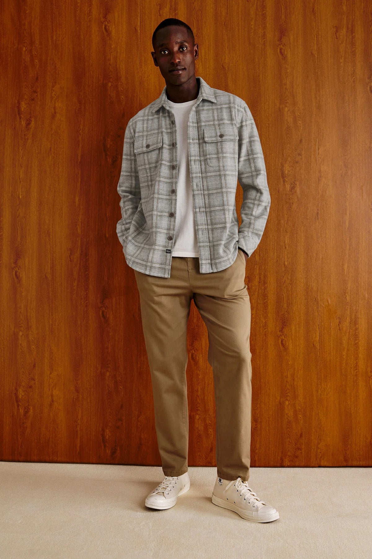 ALDER OVERSHIRT - QUARRY MIST HEATHER