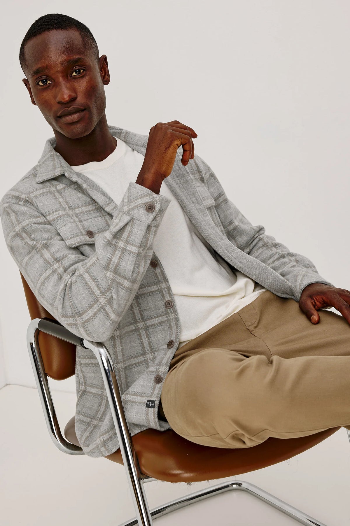ALDER OVERSHIRT - QUARRY MIST HEATHER