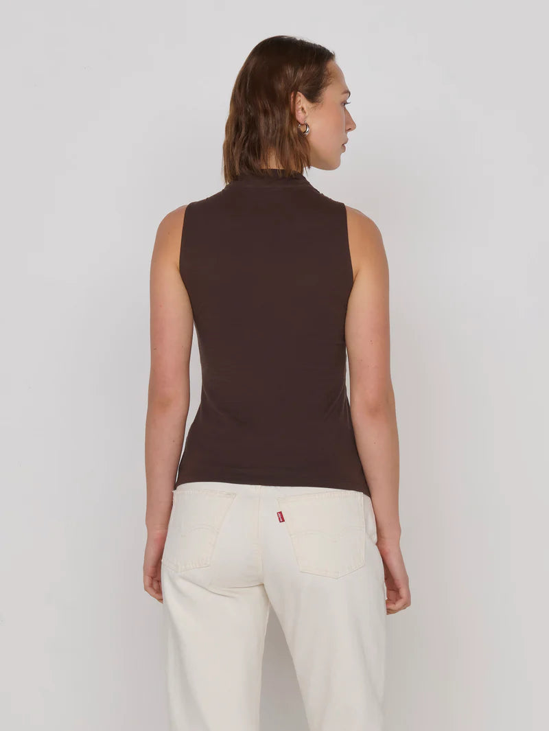 ANAIS HALTER TANK - COCOA
