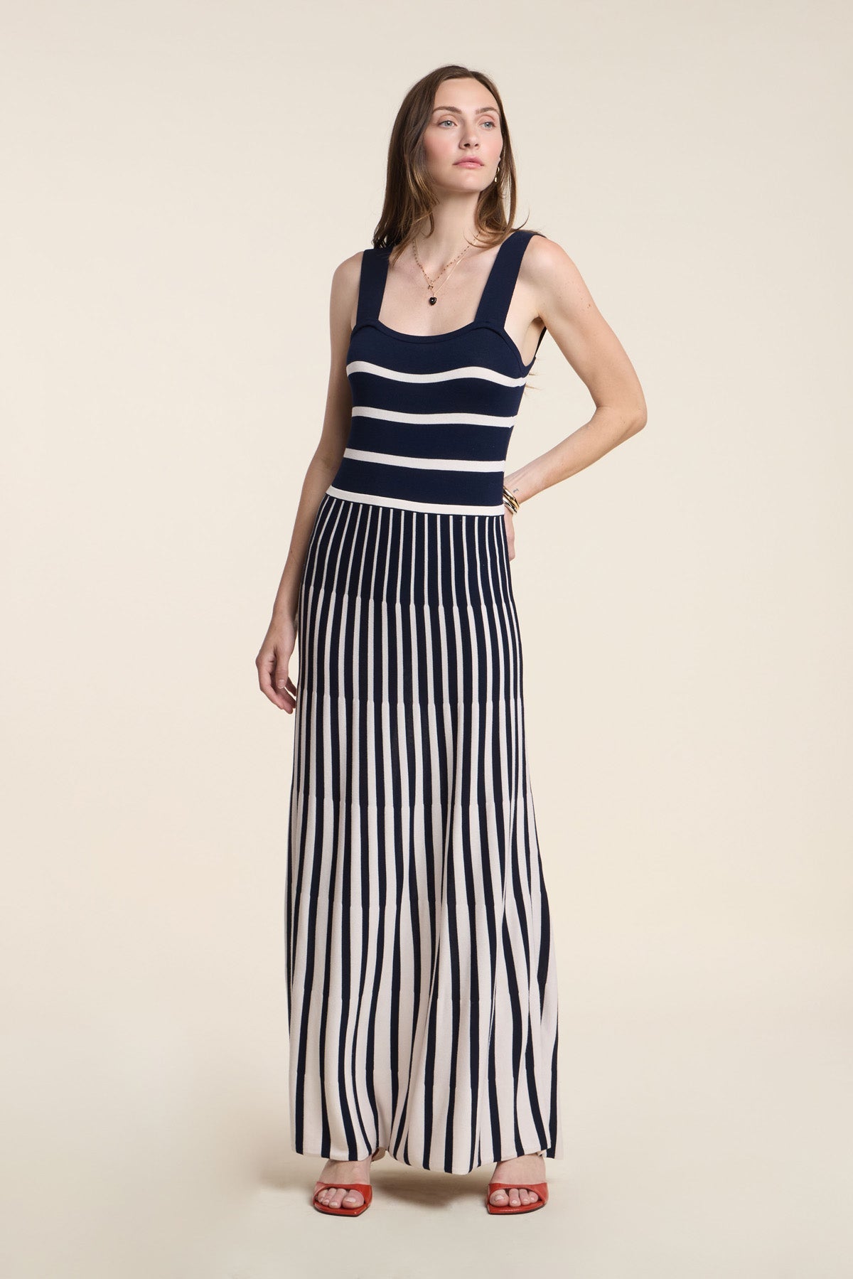 AVELINE DRESS - NAVY