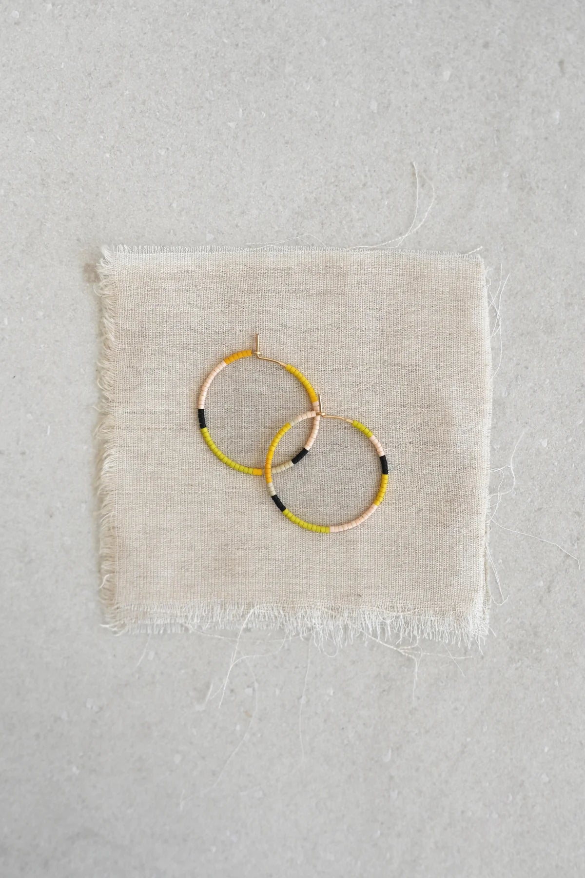 A YELLOW SUN HOOPS - SMALL