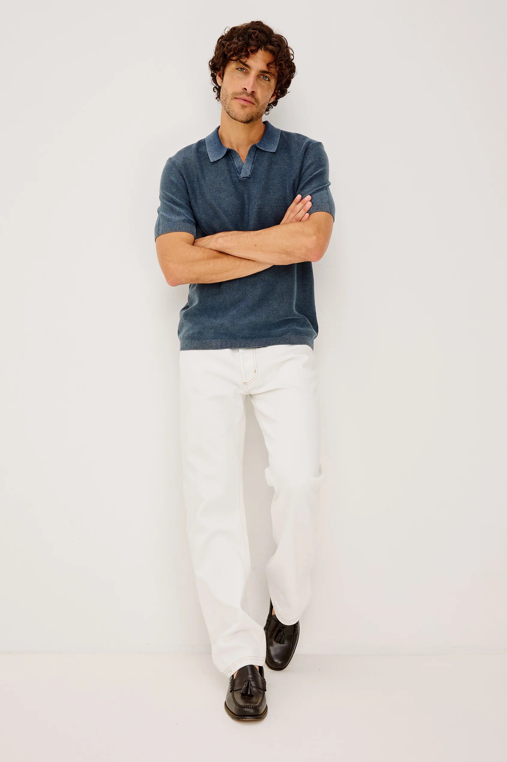 BAKER POLO - SUNWASHED NAVY