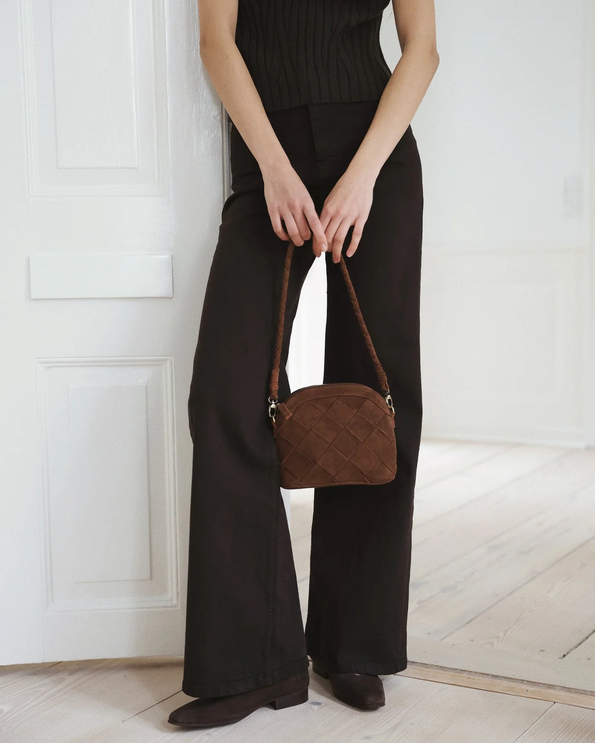MINI CARMEN - BROWN SUEDE