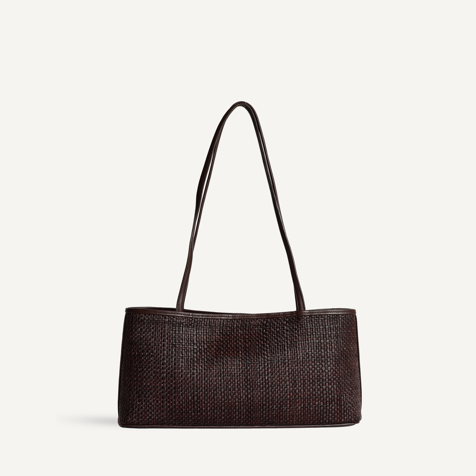 NAOMI BAG - RAFFIA BROWN
