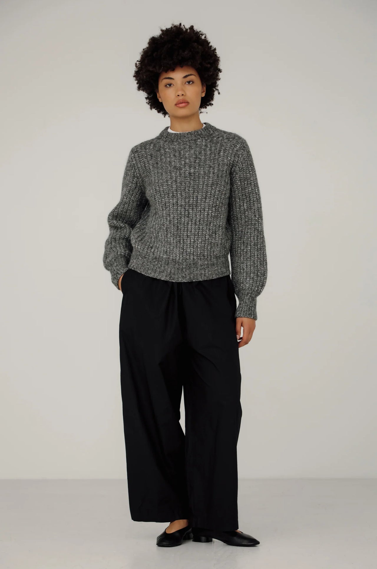 CORA SWEATER - GRANITE