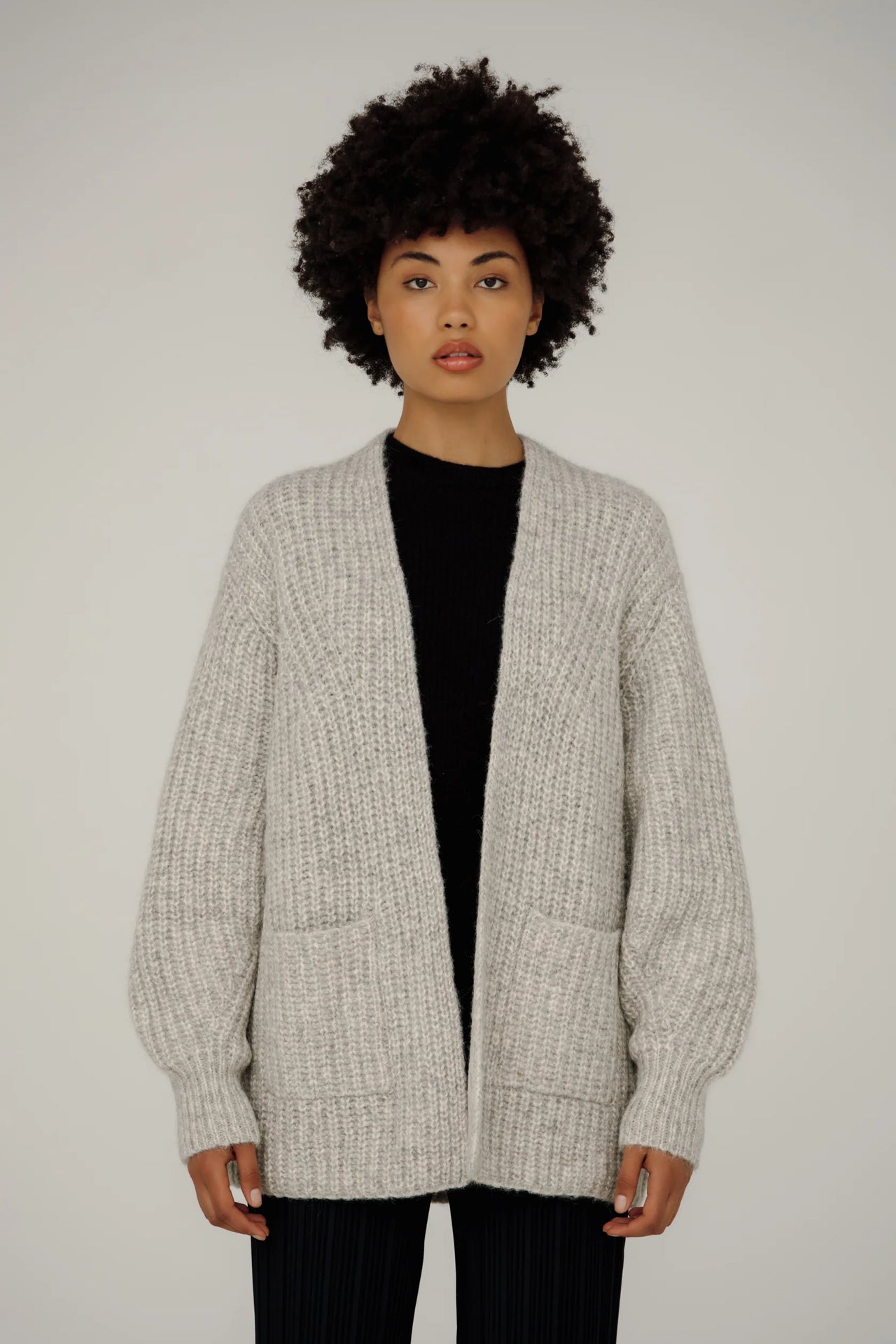 MARINE CARDIGAN - QUARTZ