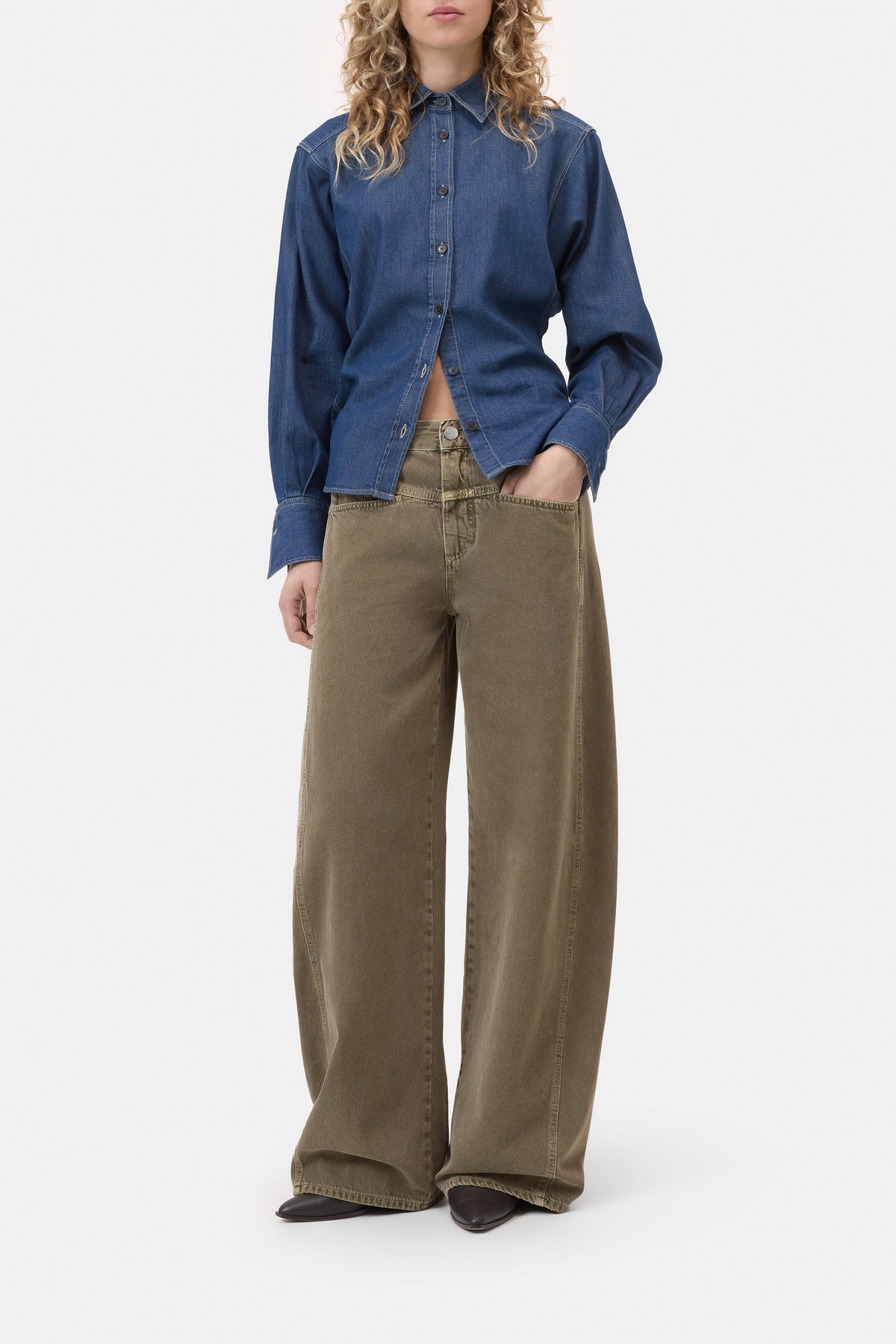 TORI-X BARREL JEAN - TOFFEE BROWN