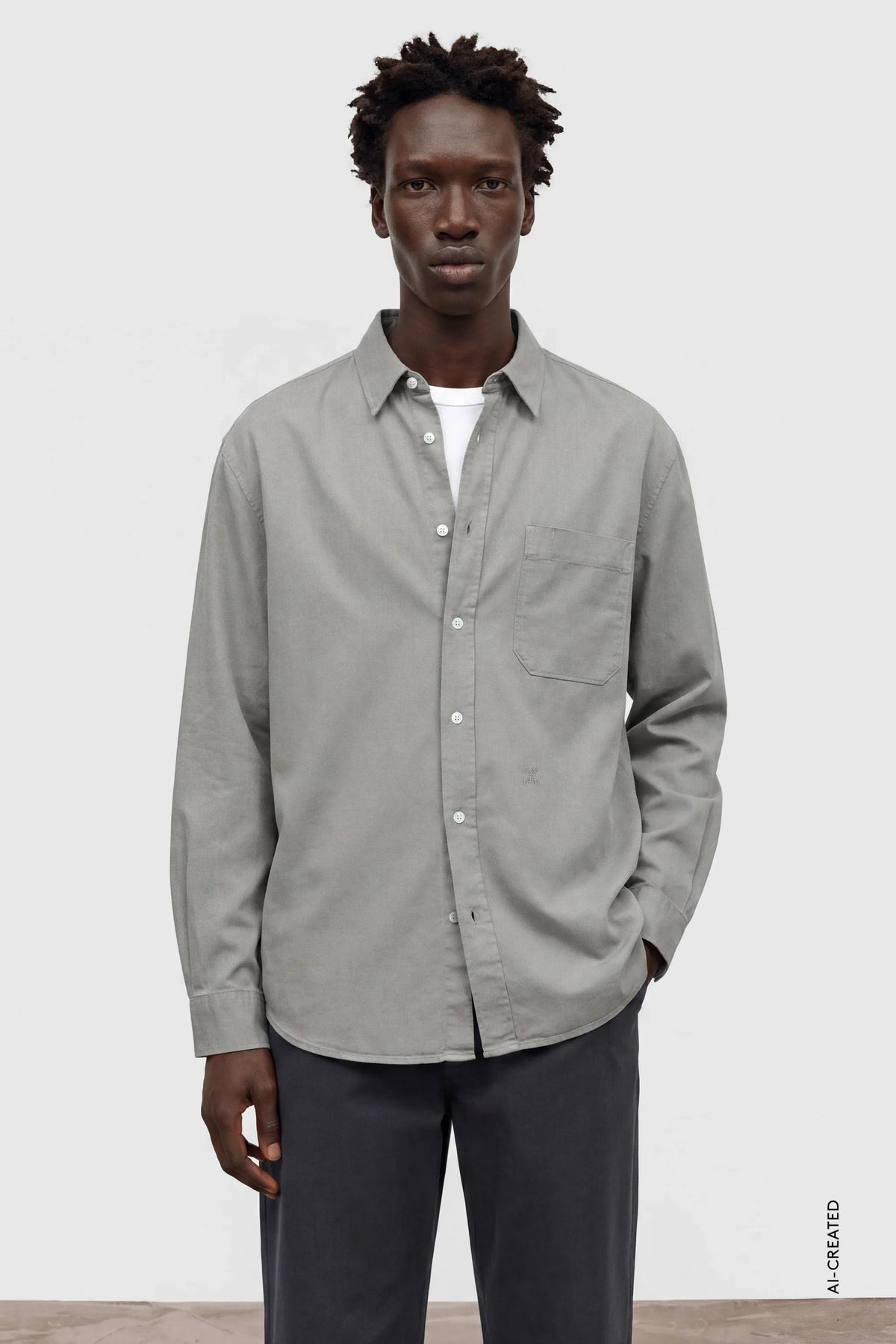 FORMAL ARMY SHIRT - ASH GREY