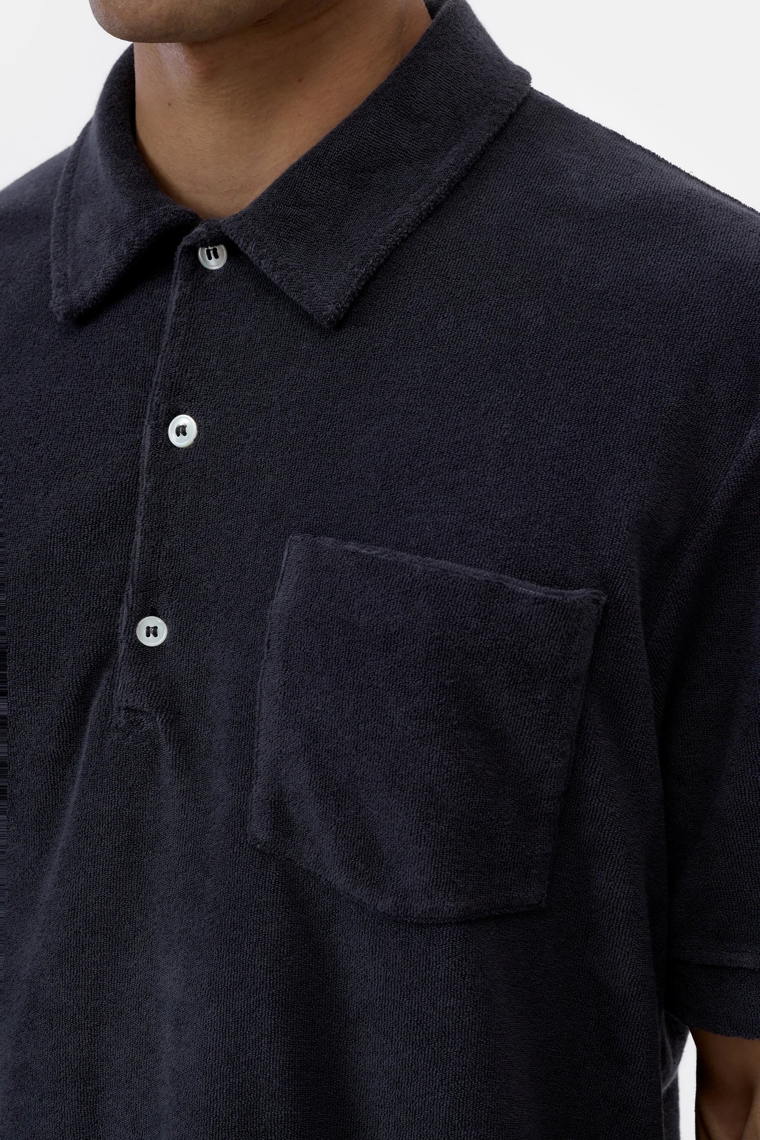 TERRY POLO - MAGMA BLACK