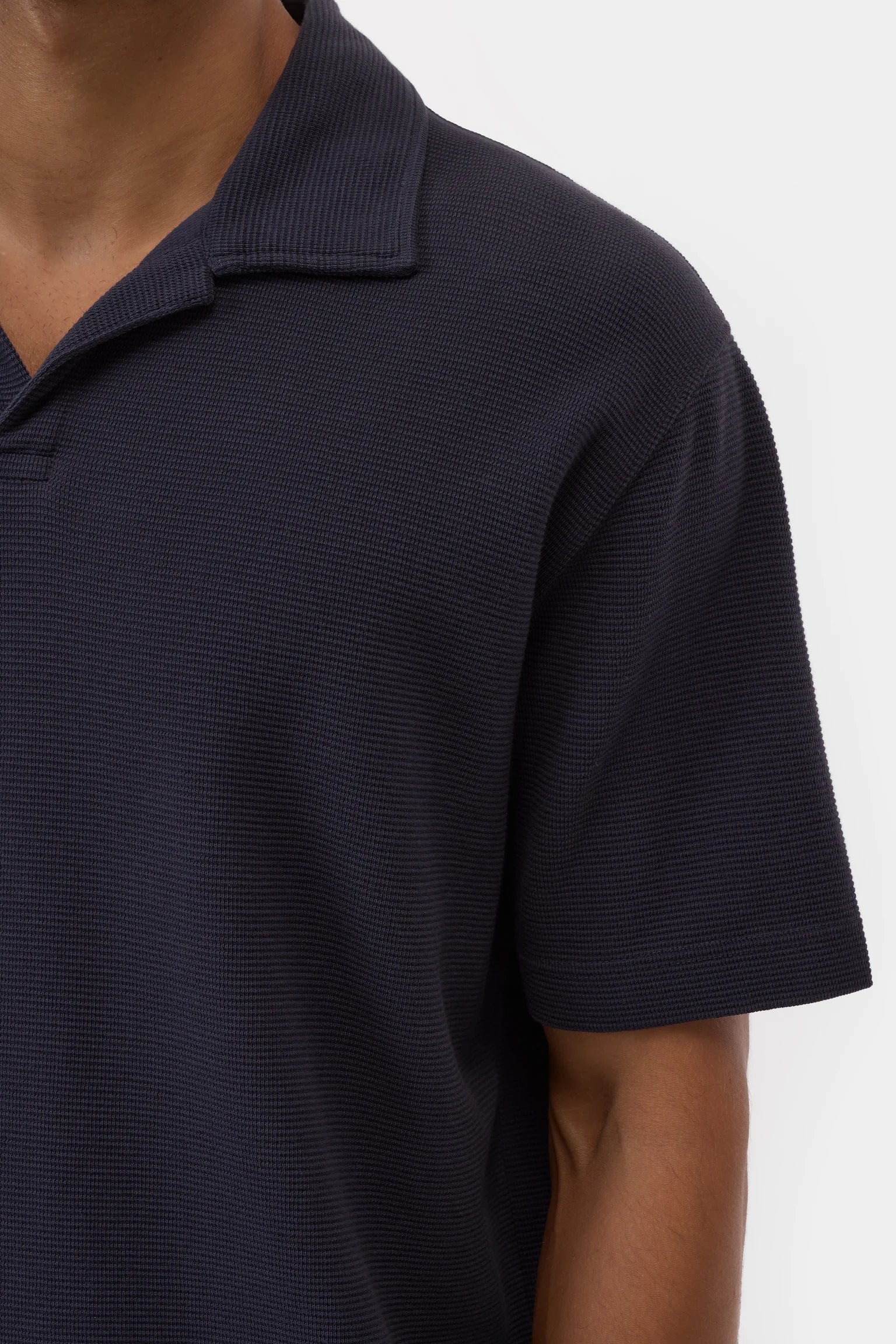 WAFFLE POLO - DARK NIGHT