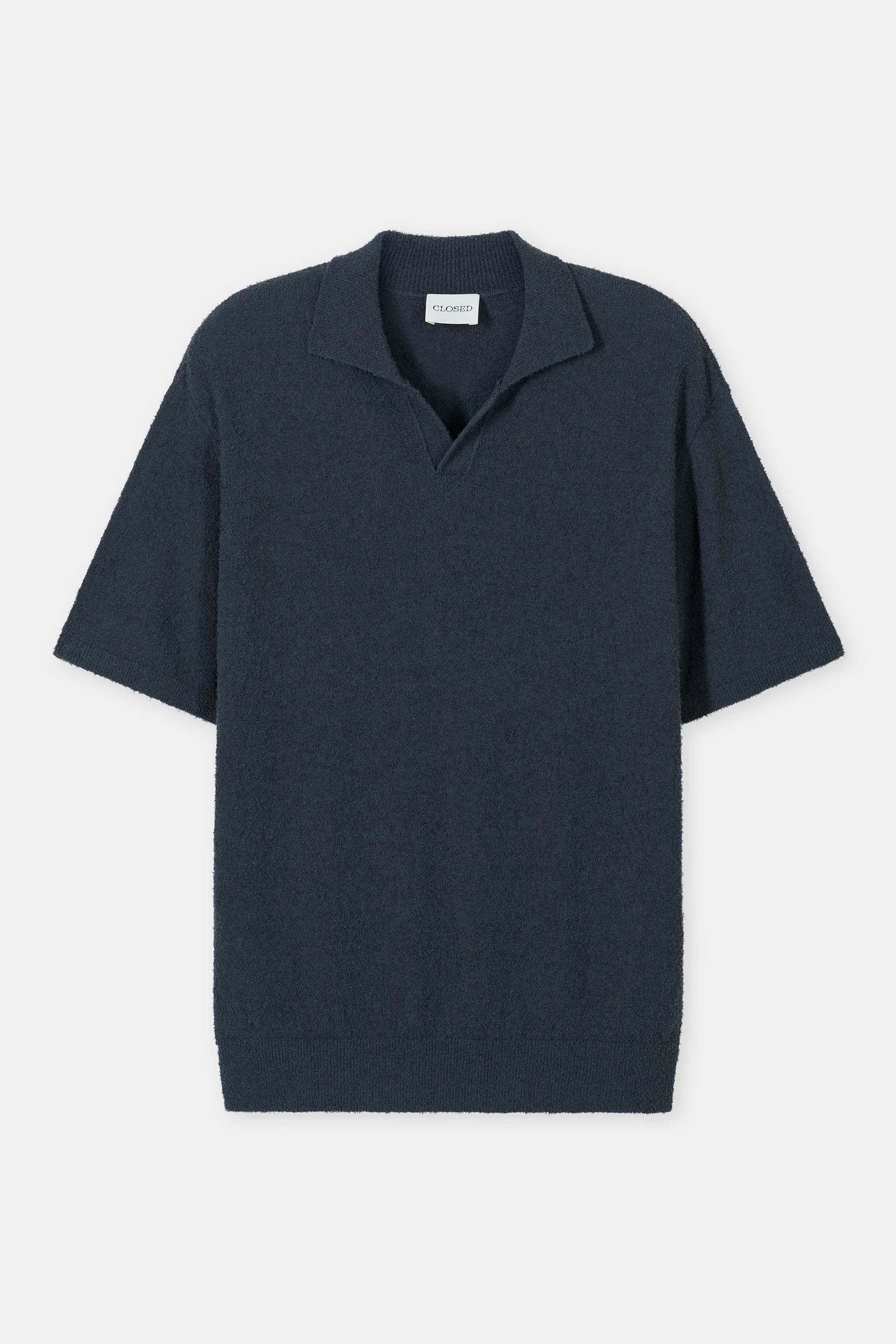 KNIT POLO - MAGMA BLACK