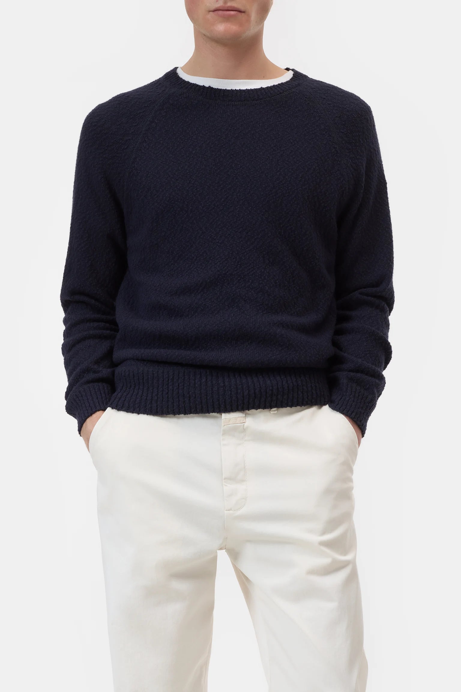 OVERLOCK RAGLAN JUMPER - DARK NIGHT