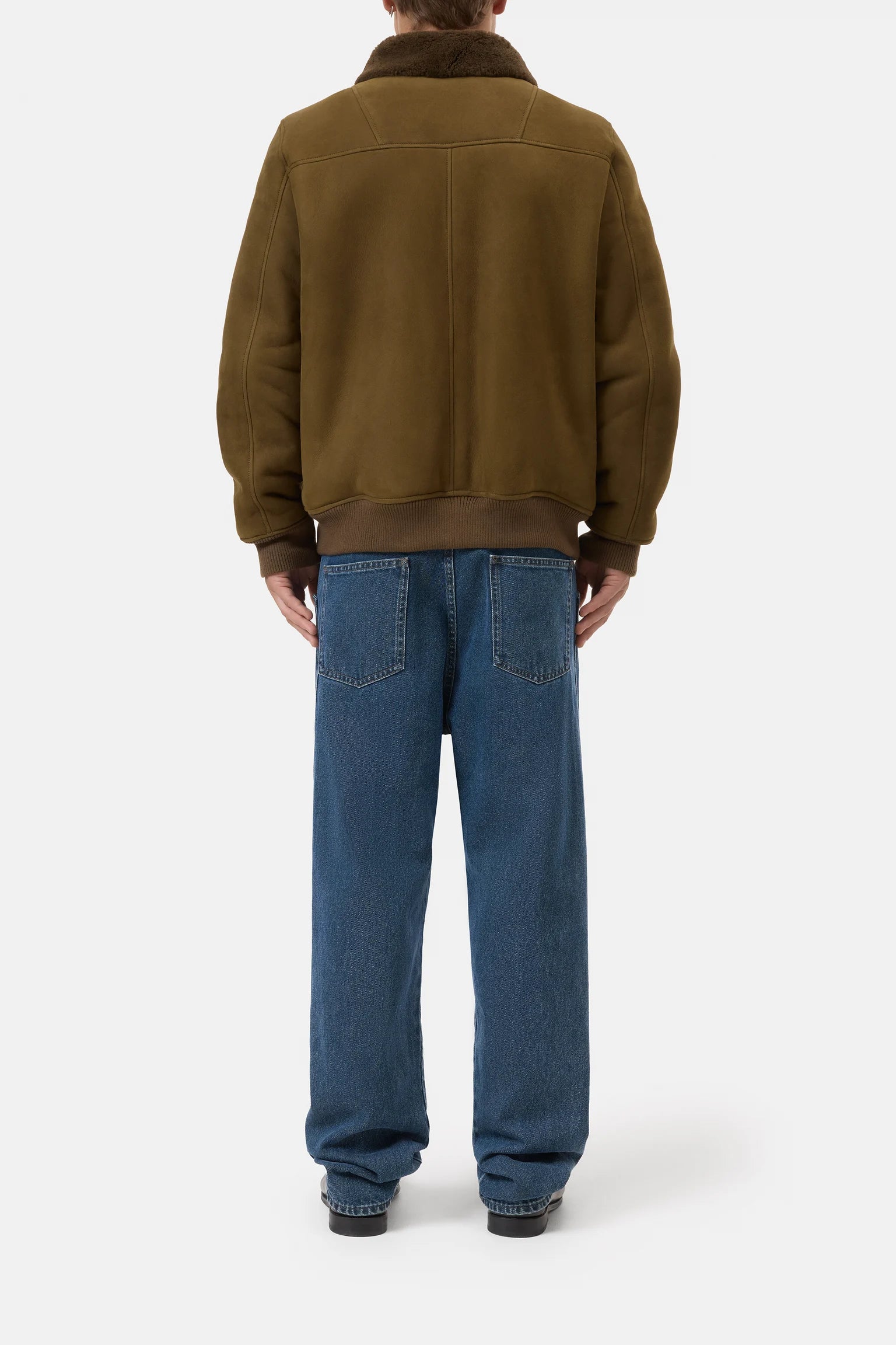 SHEARLING JACKET - MARSH GREEN