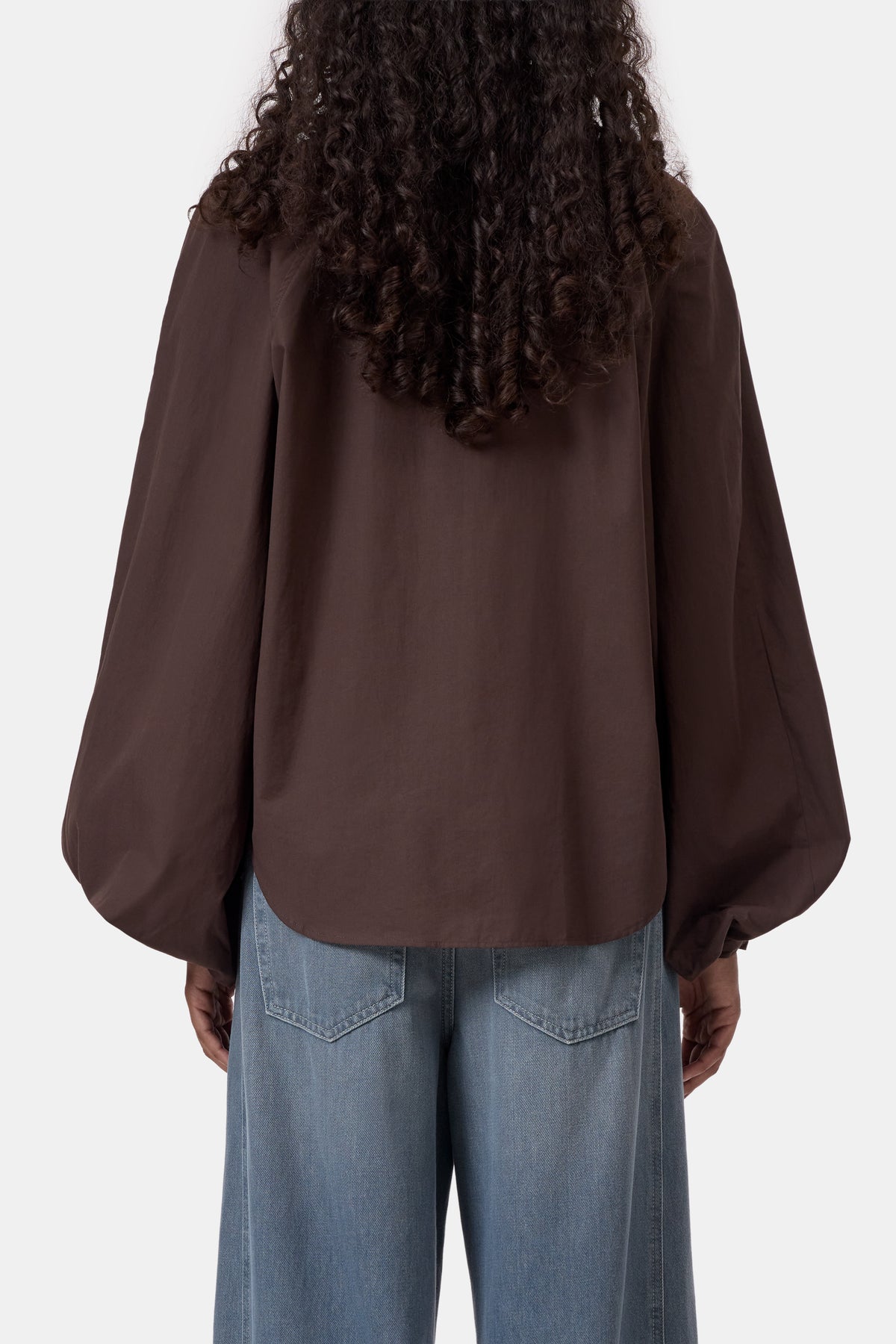 ORGANIC COTTON RAGLAN TOP - MAHOGANY BROWN