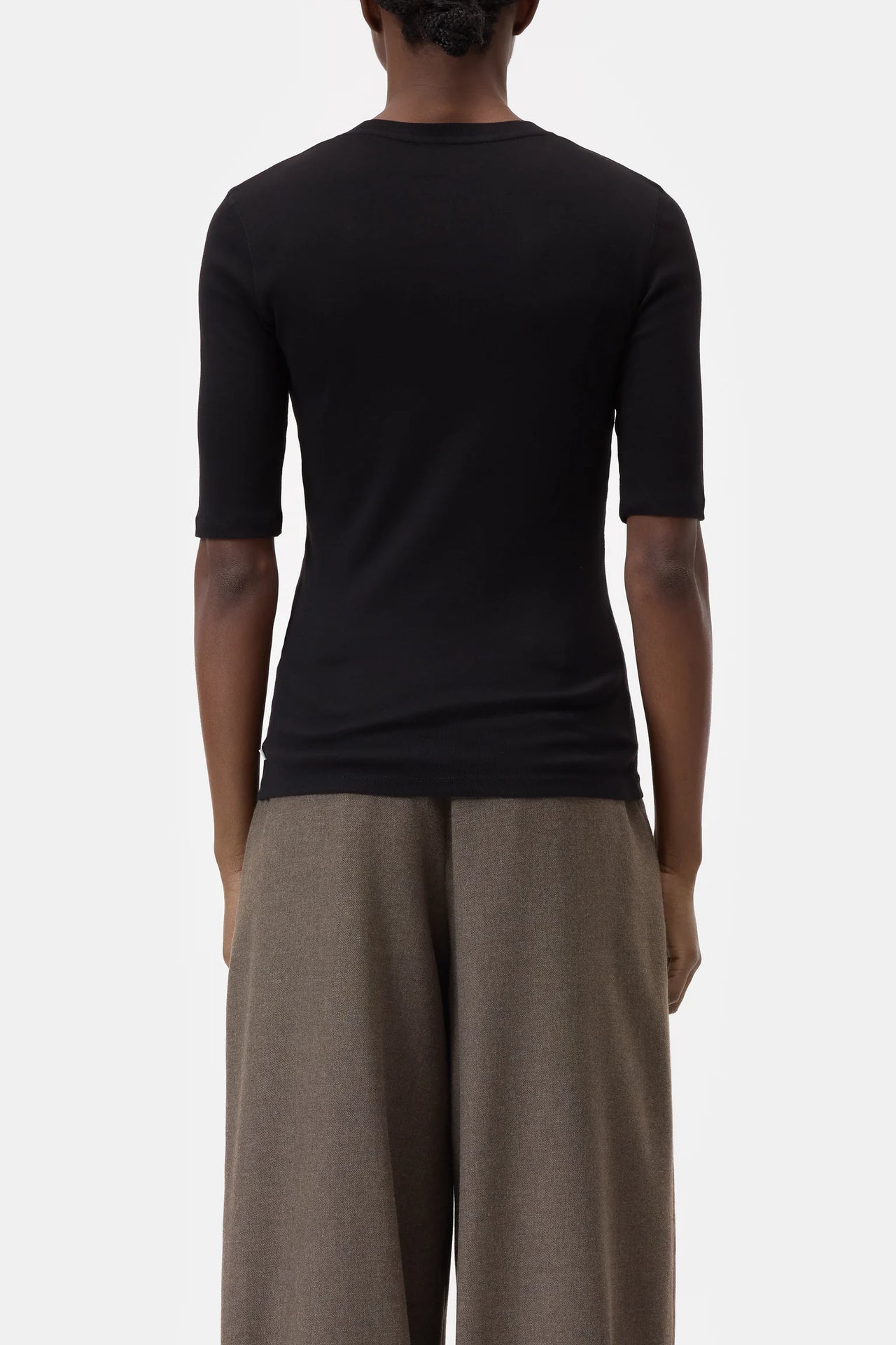 CREWNECK TEE - BLACK