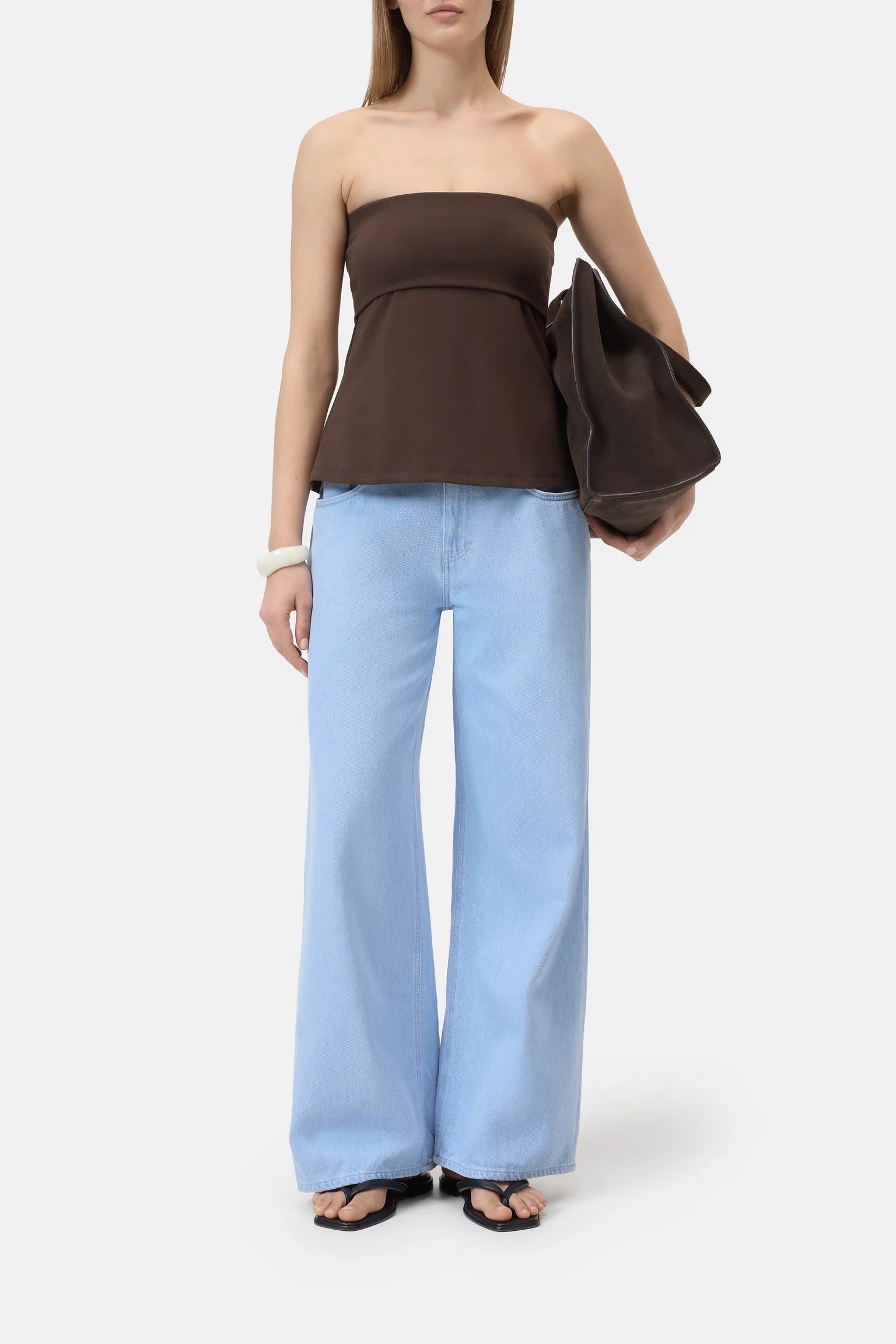 PEPLON TOP - MAPLE BROWN