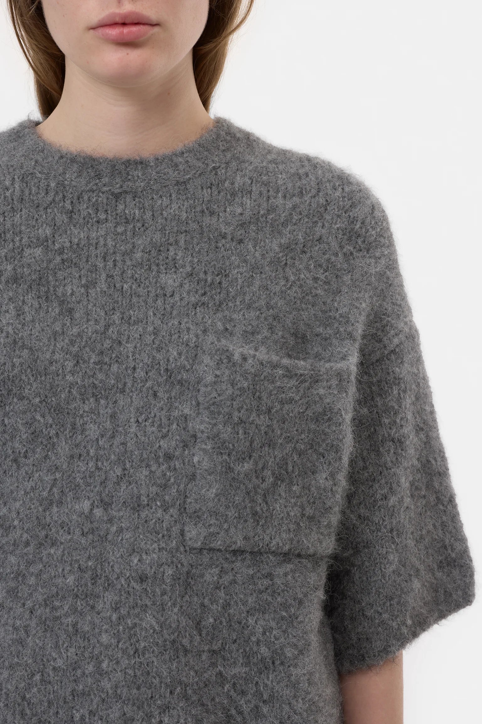 CREW SWEATER - DARK GREY