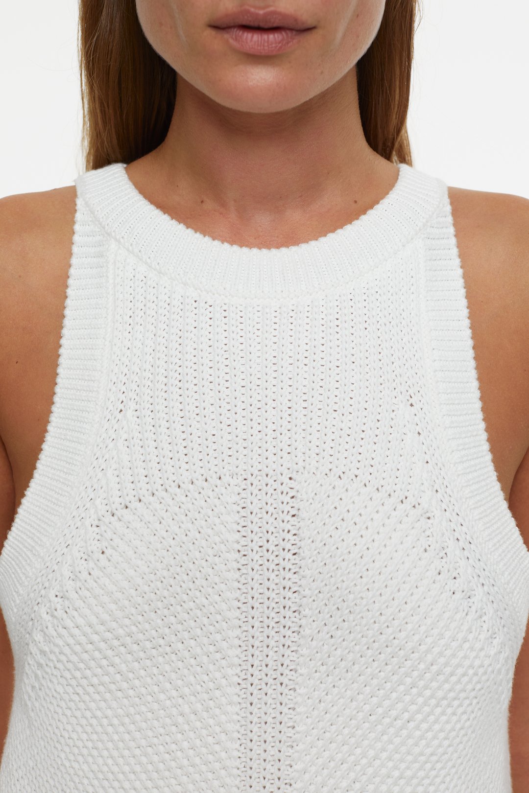 COTTON KNIT TOP - IVORY