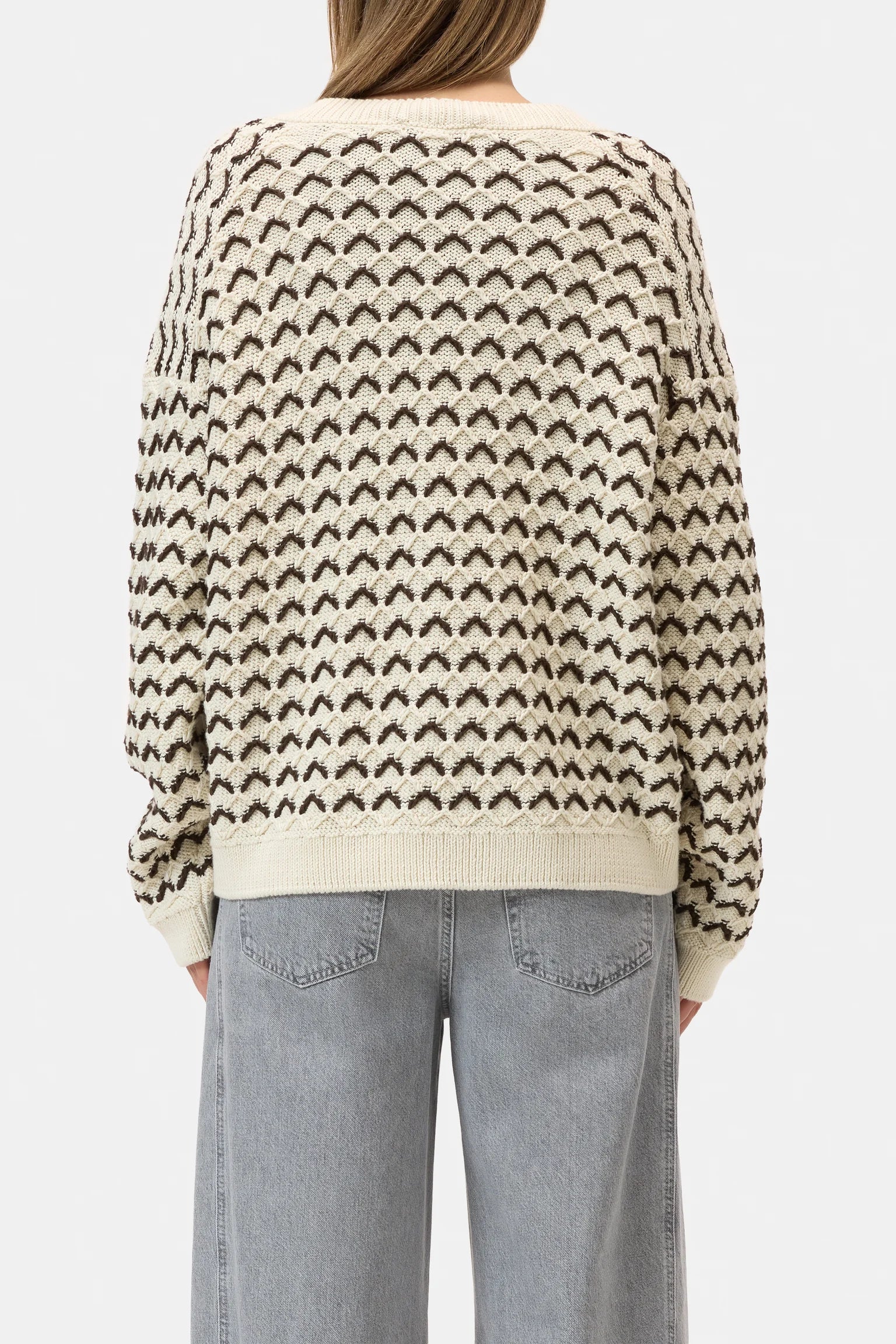 V-NECK CARDIGAN - WITHERIT BEIGE