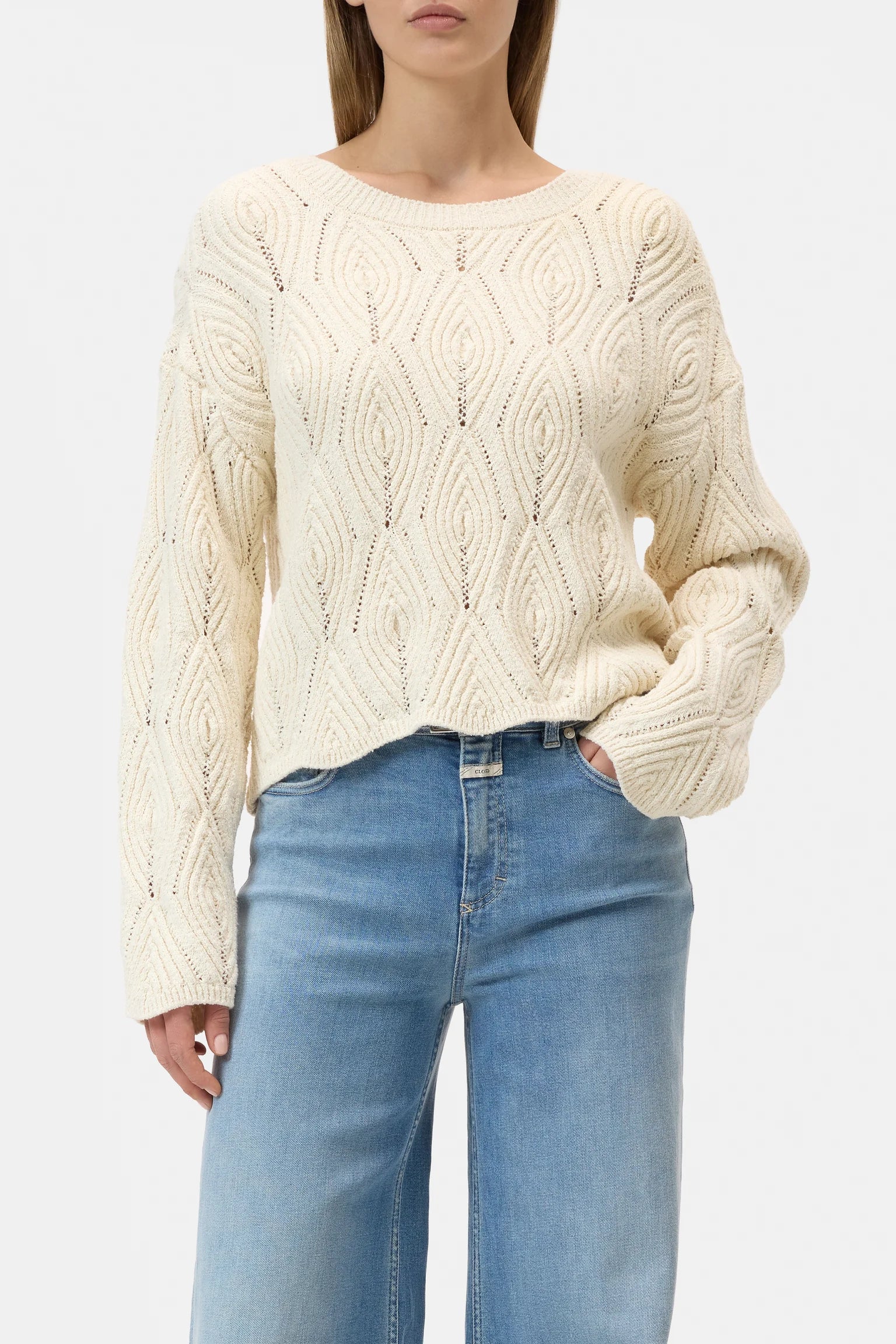 CREWNECK SWEATER - WITHERIT BEIGE