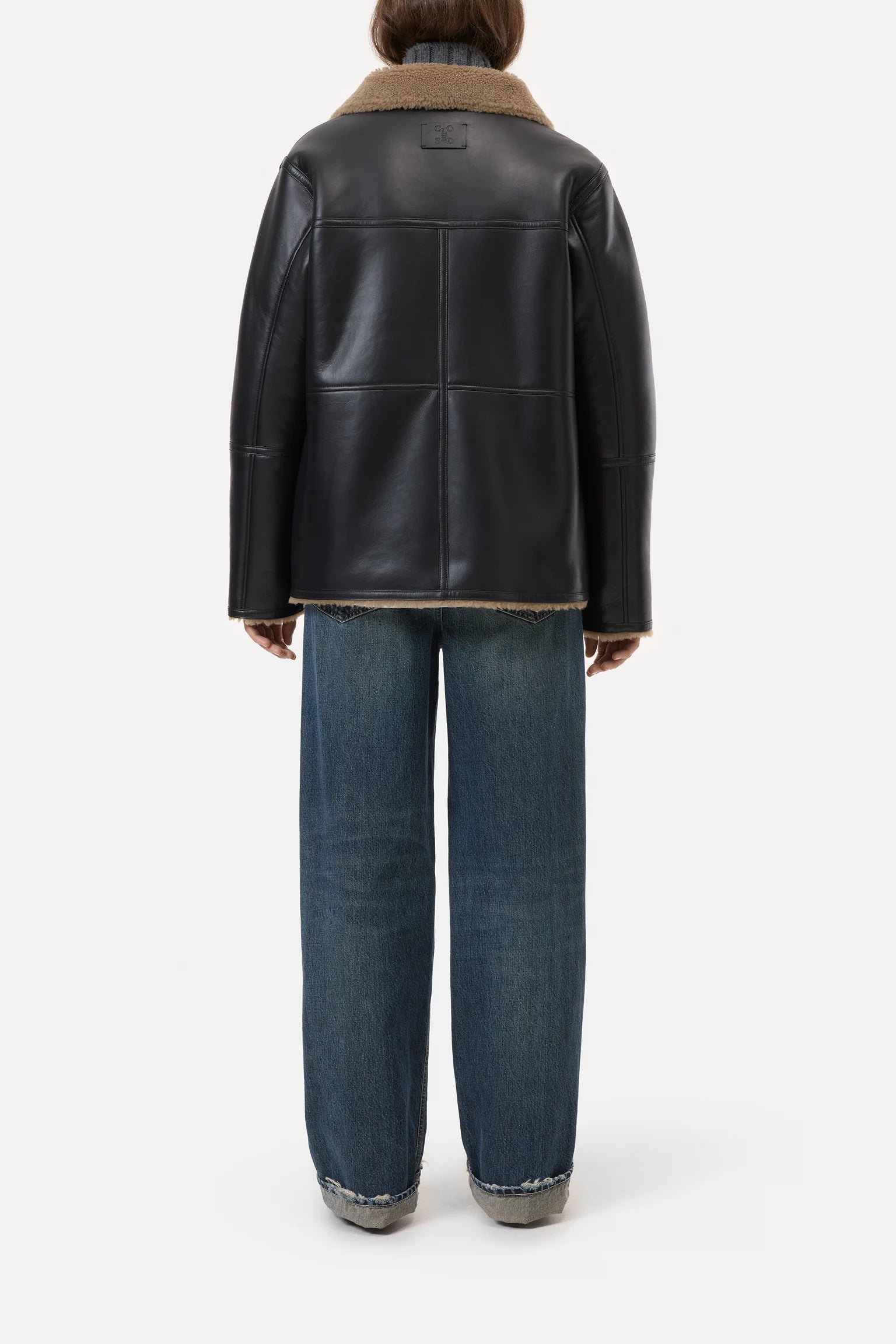 SHEARLING JACKET - BLACK