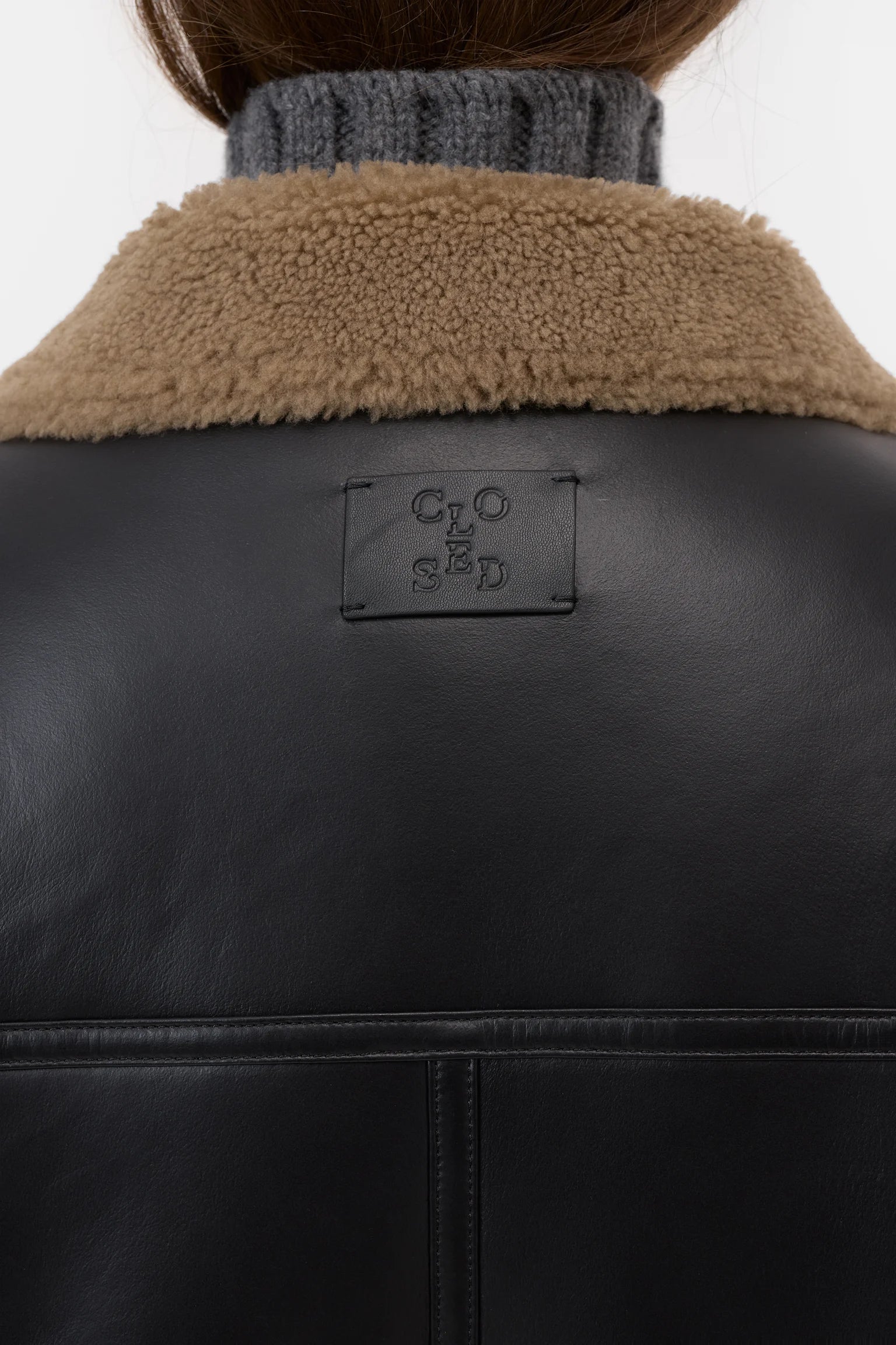 SHEARLING JACKET - BLACK