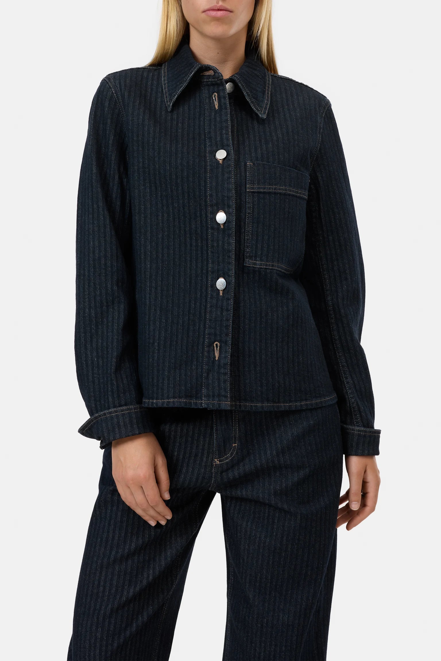 SLIM JACKET - DARK BLUE