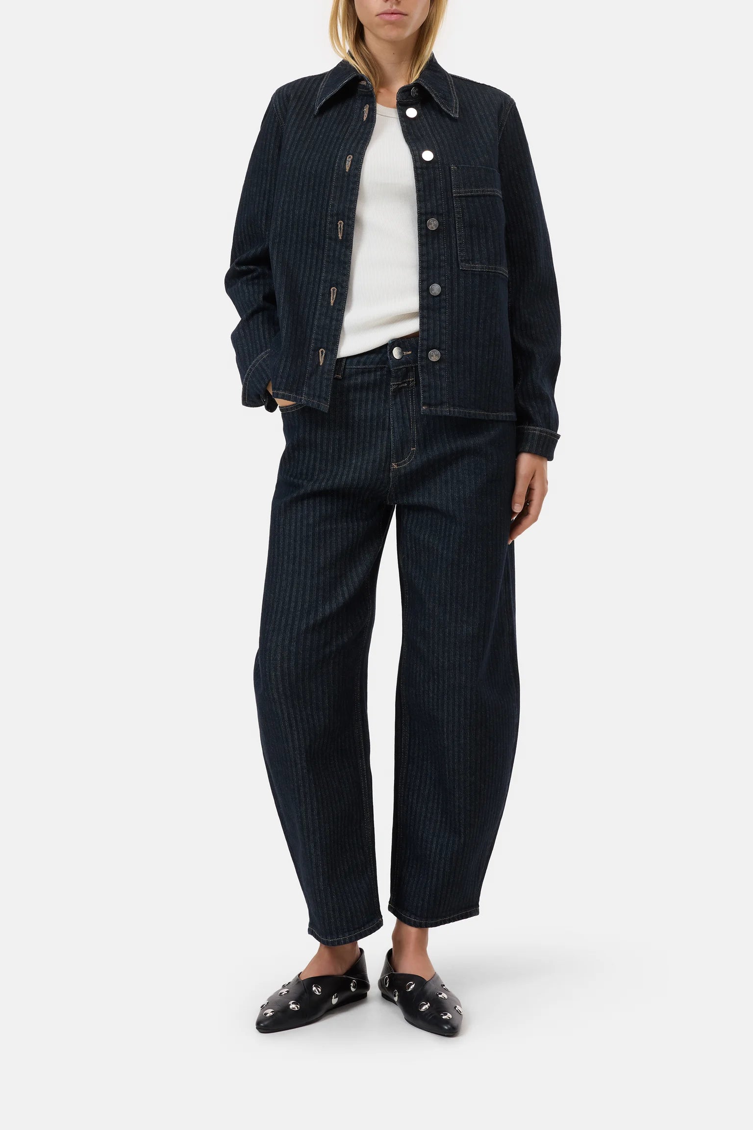 SLIM JACKET - DARK BLUE