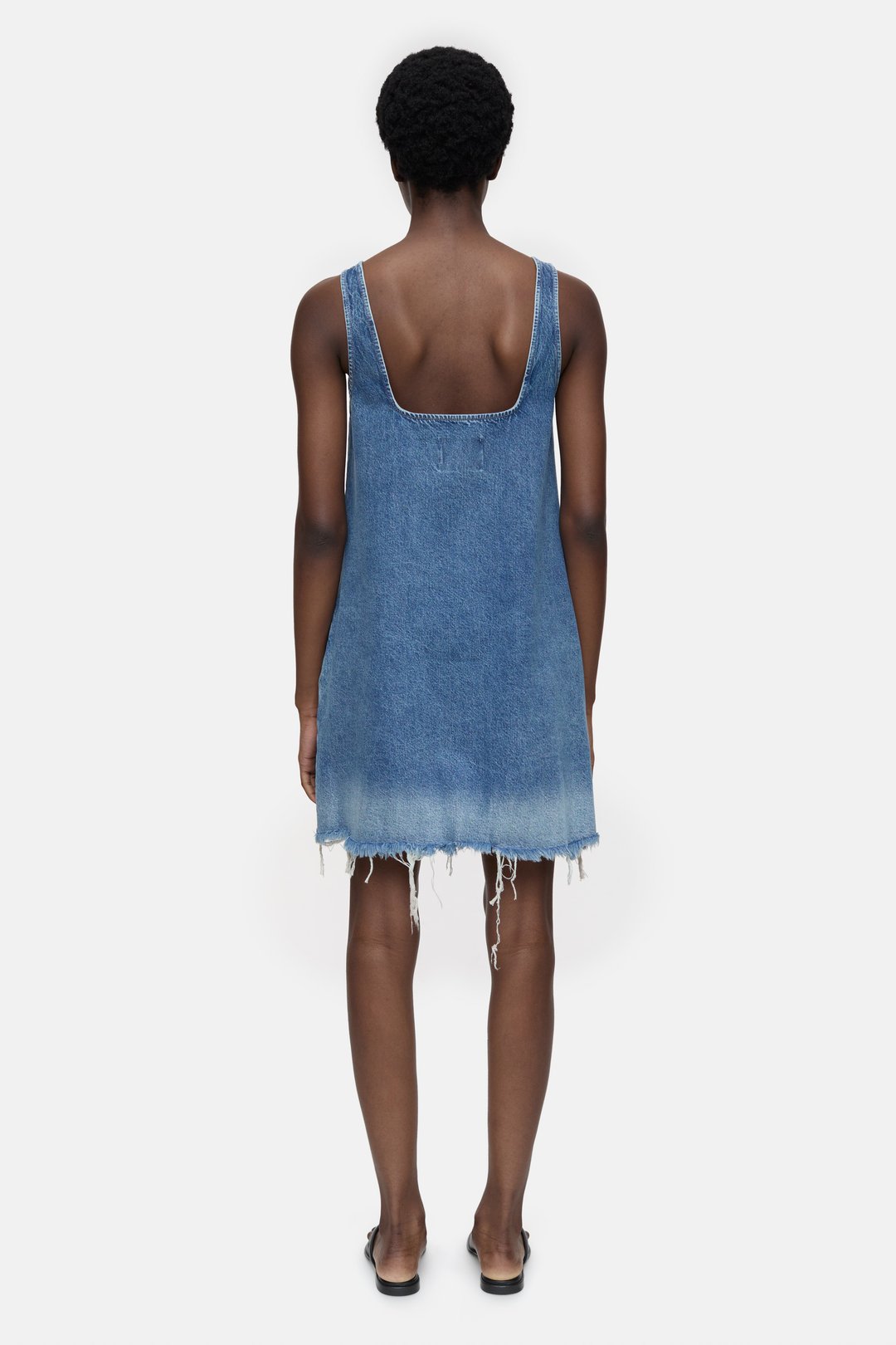 DENIM DRESS - MID BLUE