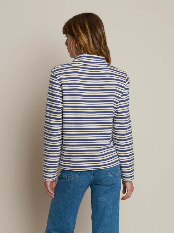 DELPHINE SWEATSHIRT - TOSSED STRIPE