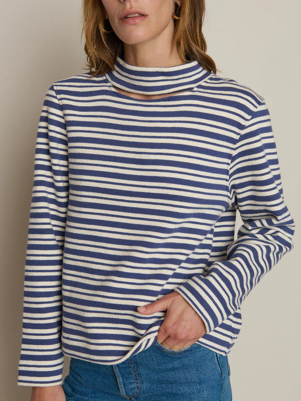 DELPHINE SWEATSHIRT - TOSSED STRIPE