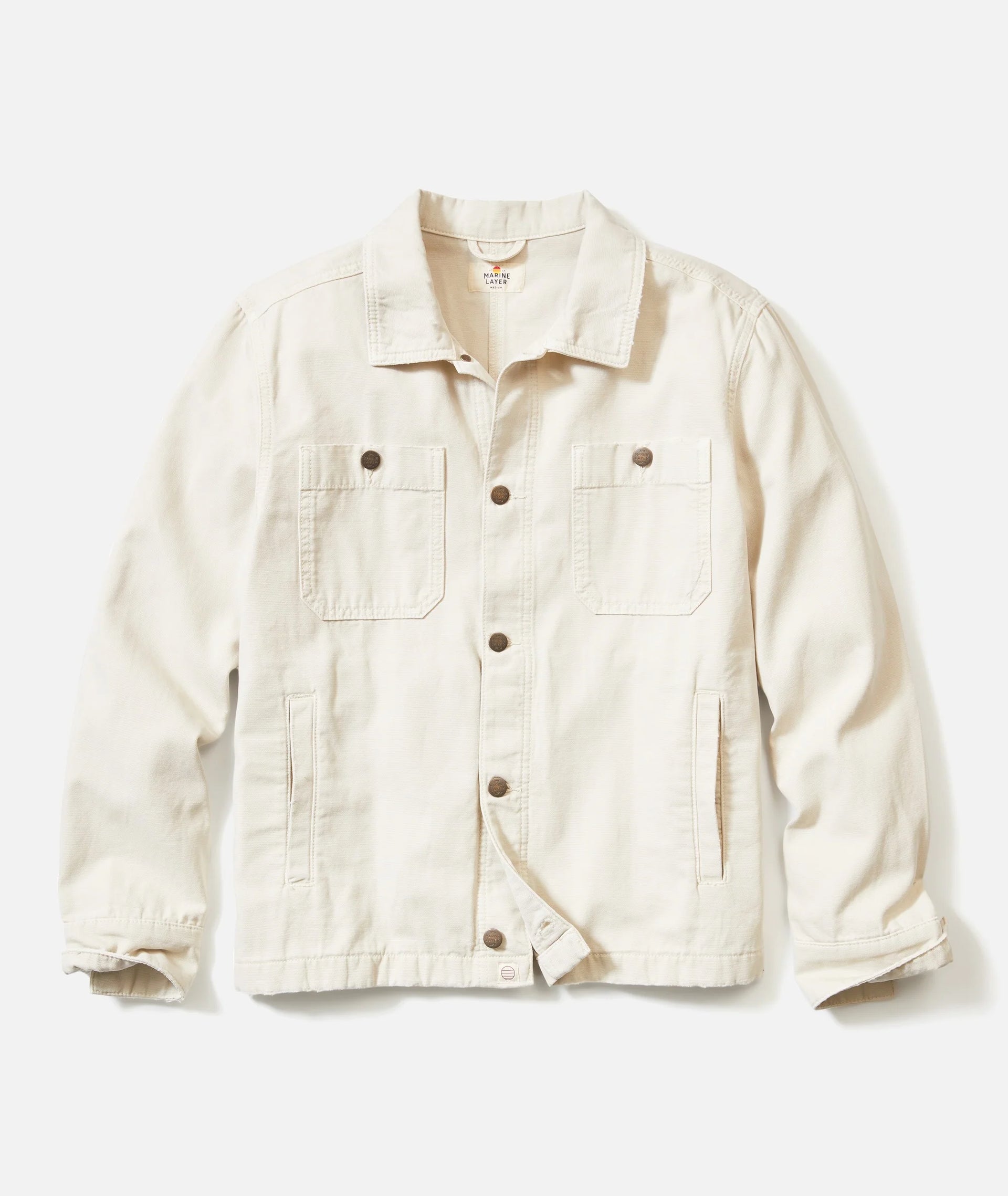 PATRICK CANVAS OVERSHIRT - NATURAL