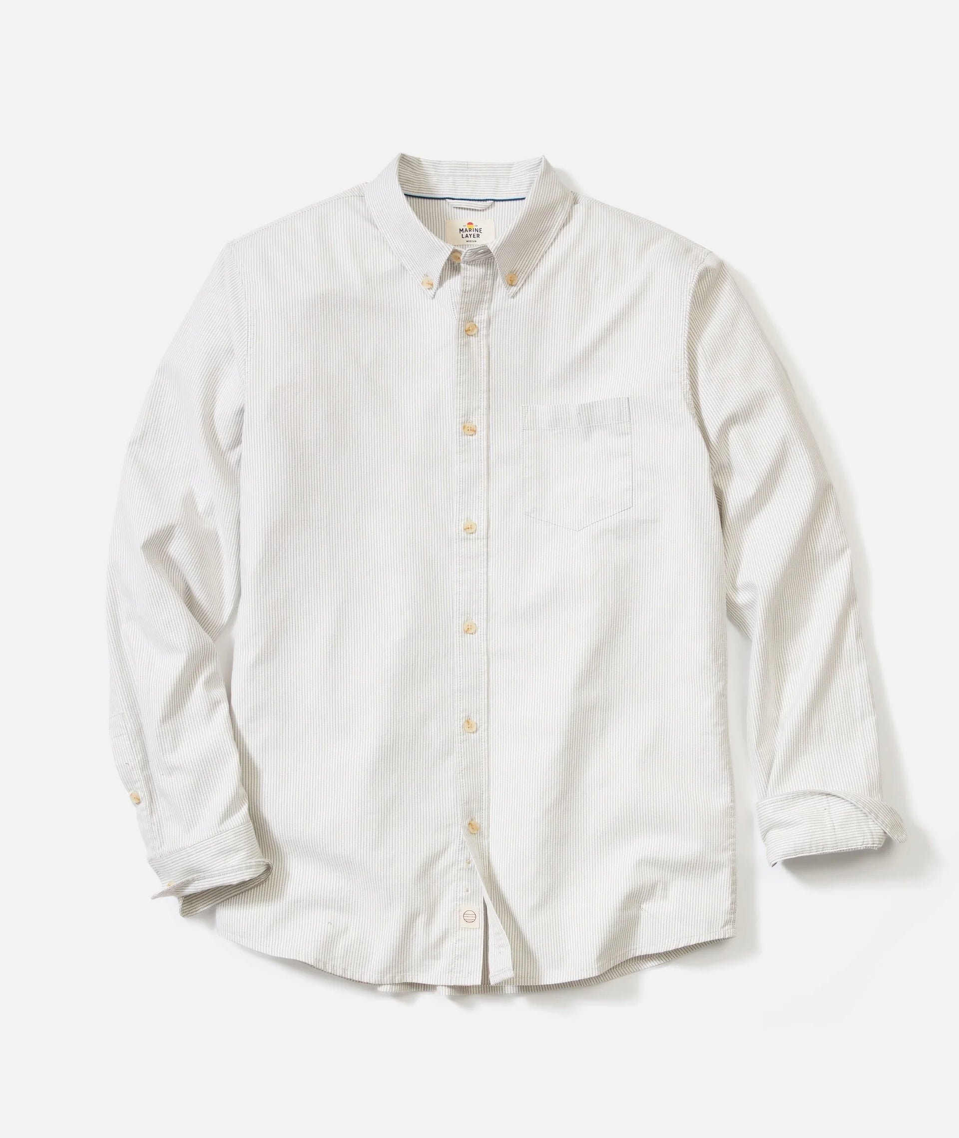 CALIFORNIA OXFORD SHIRT - GREY/WHITE