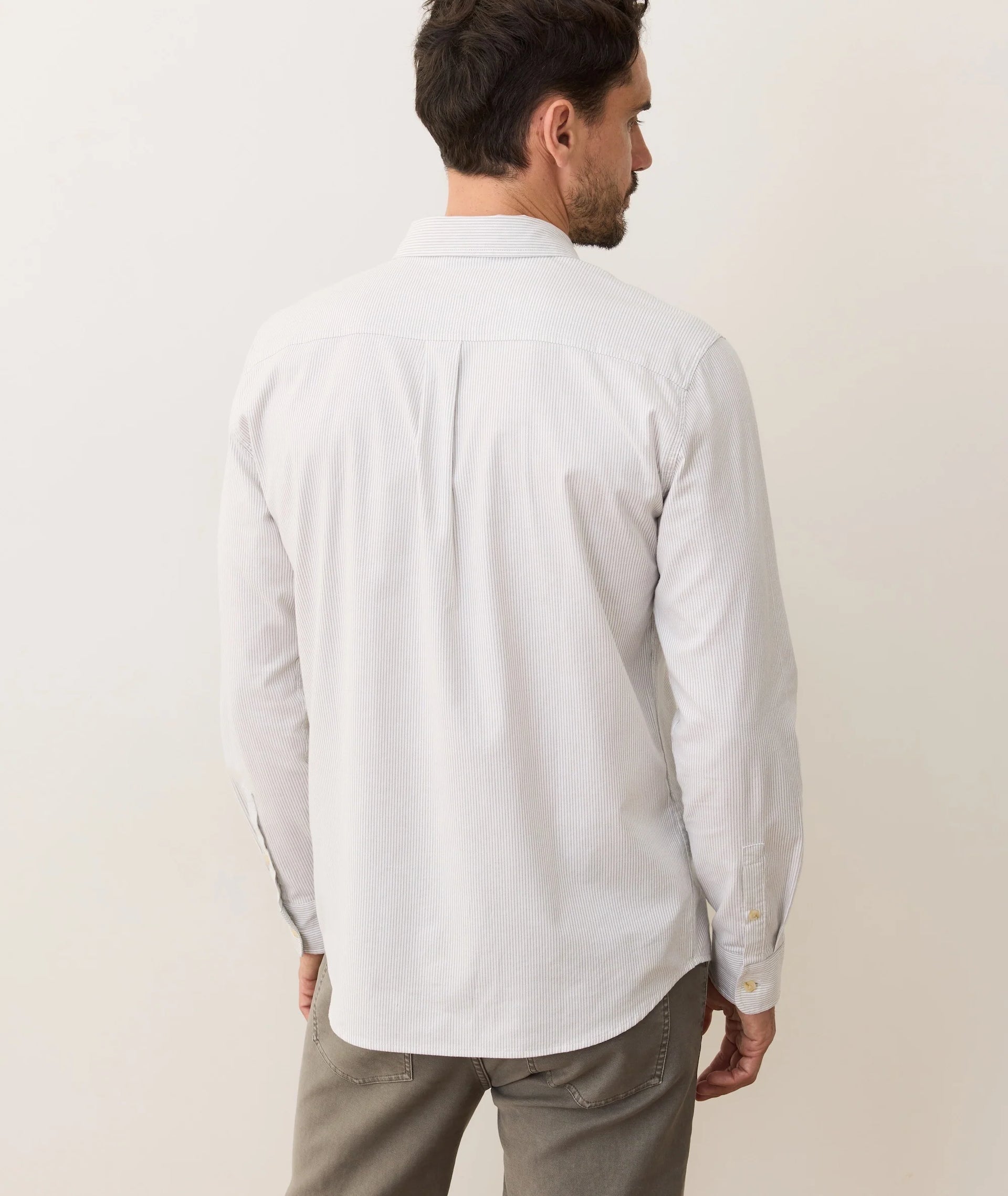 CALIFORNIA OXFORD SHIRT - GREY/WHITE